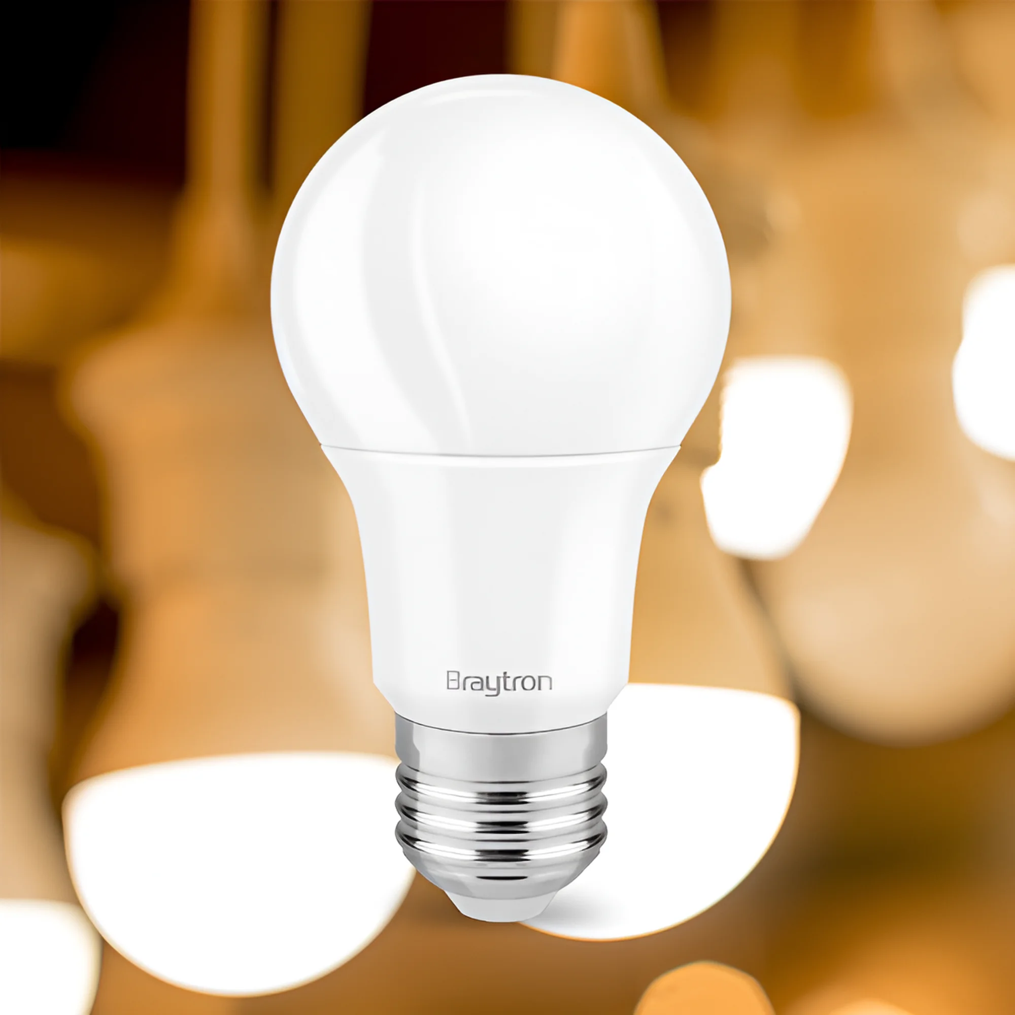 Braytron LED Glühbirne Birnenform E27 12W 3000K Warmweiß Leuchtmittel A60 – Ansicht 2