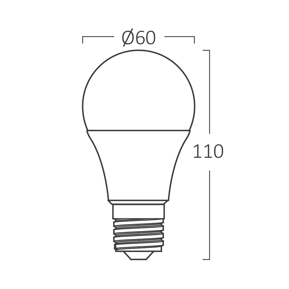Braytron LED Glühbirne Birnenform E27 12W 3000K Warmweiß Leuchtmittel A60 – Ansicht 3