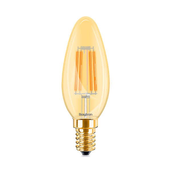 Braytron LED E14 4W Leuchtmittel Amber 2200K, 360 Lumen, ersetzt 30 w, energiesparend, langlebig, 230V kaufen – BB36-00410 | lumdo.de