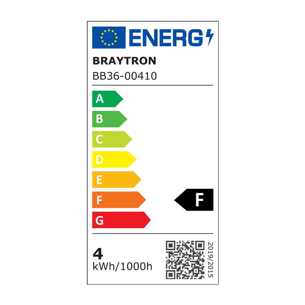 Braytron LED E14 4W Leuchtmittel Amber 2200K, 360 Lumen, ersetzt 30 w, energiesparend, langlebig, 230V – Ansicht 5