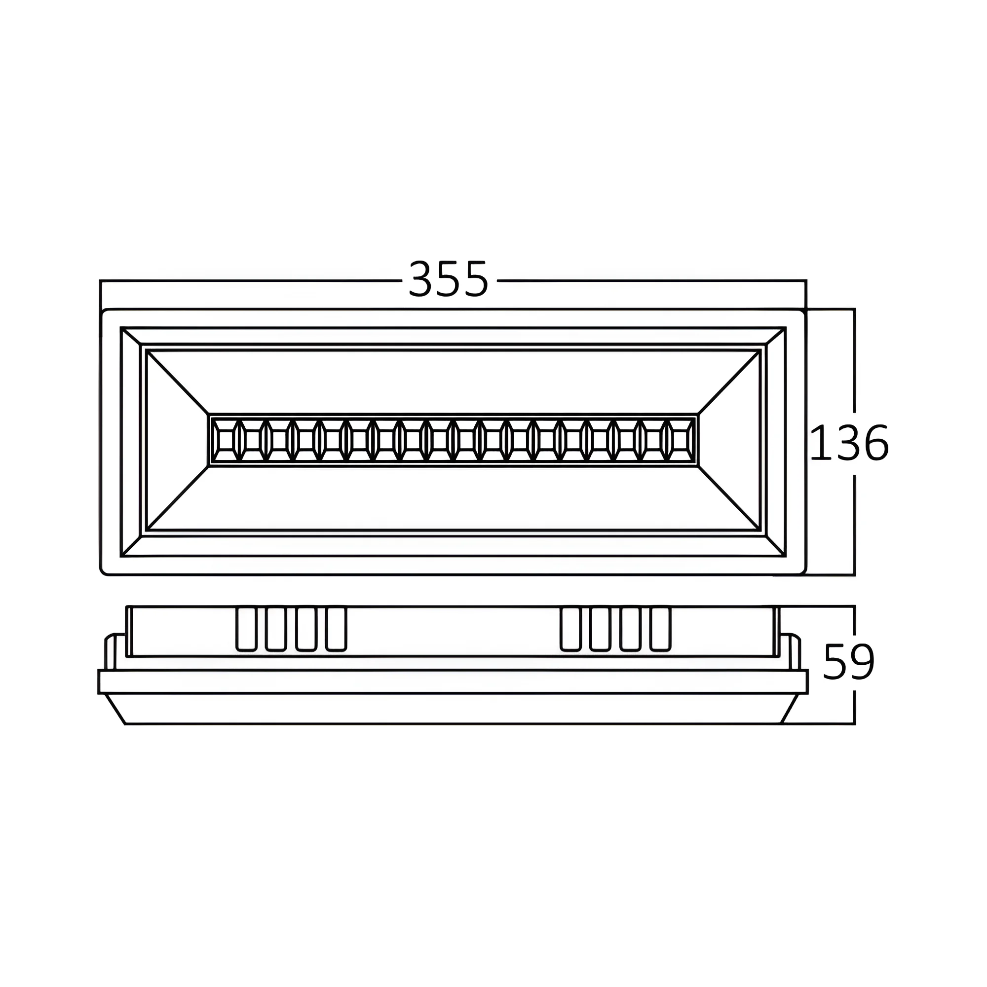 Braytron LED Notleuchte Notbeleuchtung, Akku Fluchtwegleuchte, IP65 – Ansicht 8