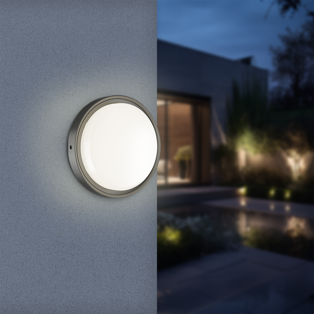 Braytron LED Strahler Außen 18W, 2020 Lumen, Warmweiß, Neutralweiß, Kaltweiß 3IN1, IP65 wasserdicht, mit Bewegungsmelder, Fluter Flutlicht Außenstrahler (Schwarz) – Ansicht 2
