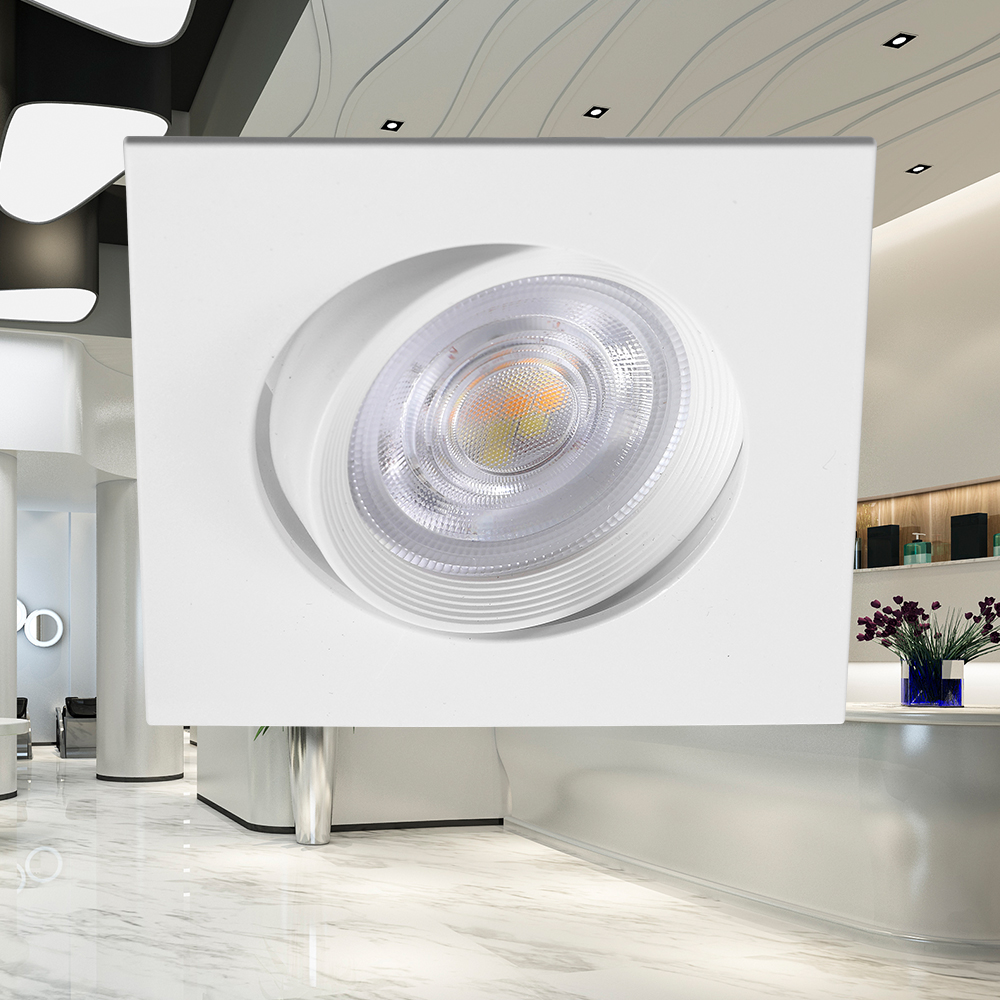 Braytron LED Deckenleuchte 7W 257 V Anschluss Warmweiß, Neutralweiß, Kaltweiß 3IN1, 750 Lumen, IP20 Deckenlampe für Wohnzimmer, Küche, Flur (Weiß) – Ansicht 2