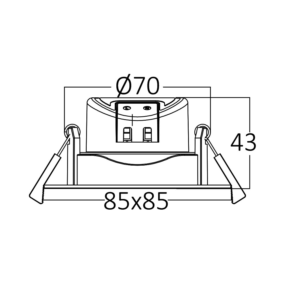 Braytron LED Deckenleuchte 7W 257 V Anschluss Warmweiß, Neutralweiß, Kaltweiß 3IN1, 750 Lumen, IP20 Deckenlampe für Wohnzimmer, Küche, Flur (Weiß) – Ansicht 8