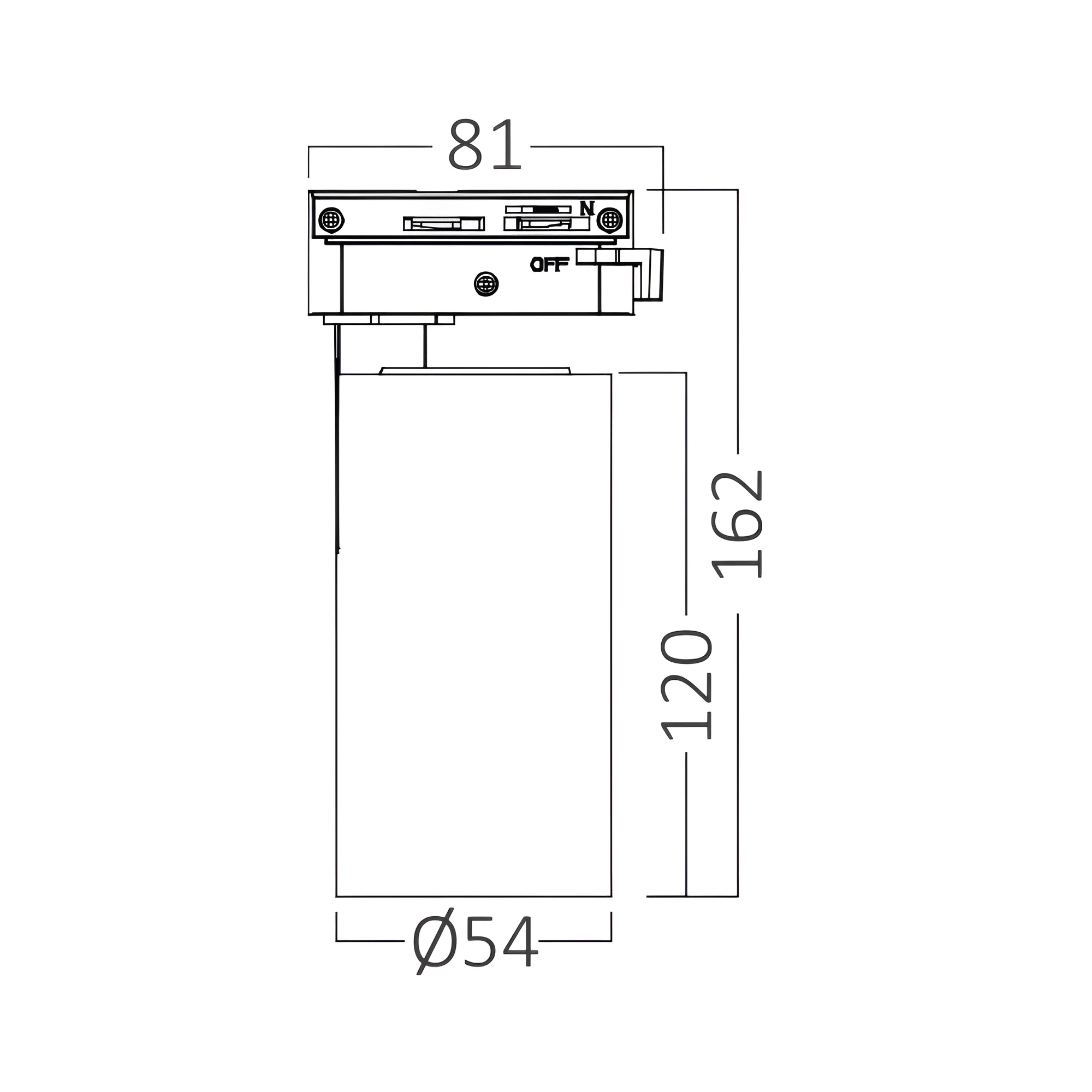 Braytron LED Schienenstrahler 15W für 1-Phasen Schienensystem, dreh- und schwenkbar, 3CCT 3000K 4000K 6500K, LED Track Light Aluminium Deckenstrahler für Büro, Shop, Küche (Schwarz, 15, Watt) – Ansicht 8