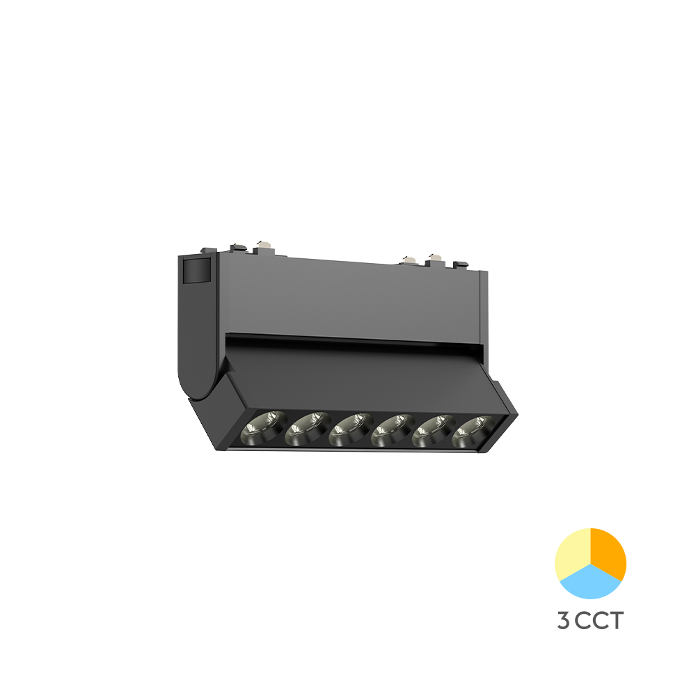 MAGNETNI ZIDNI OSVETLJIVAC 6W CRNI CCT 48VDC