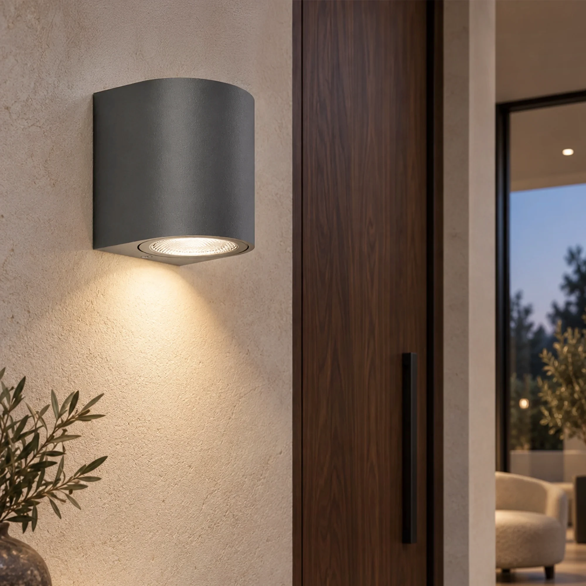 BRY-RITA-PR-WL.1-GRY-1xGU10-IP44-WALL LIGHT