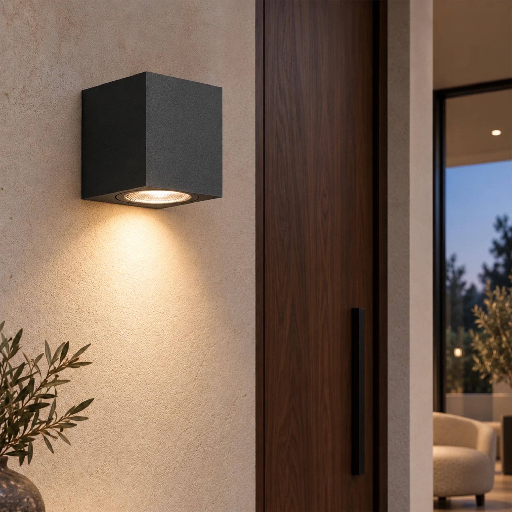 BRY-RITA-PS-WL.1-GRY-1xGU10-IP44-WALL LIGHT