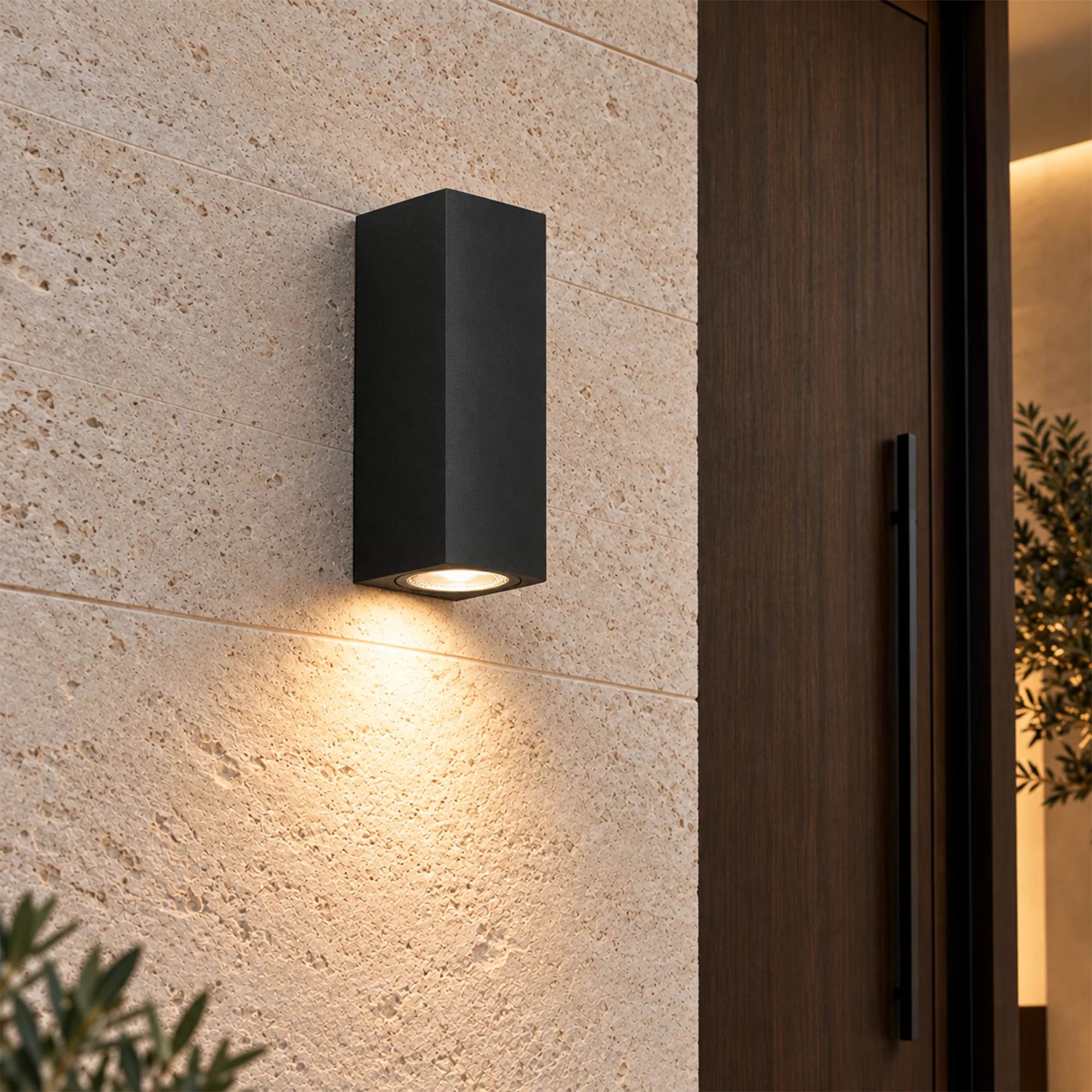 BRY-RITA-PS-WL.2-BLC-2xGU10-IP44-WALL LIGHT