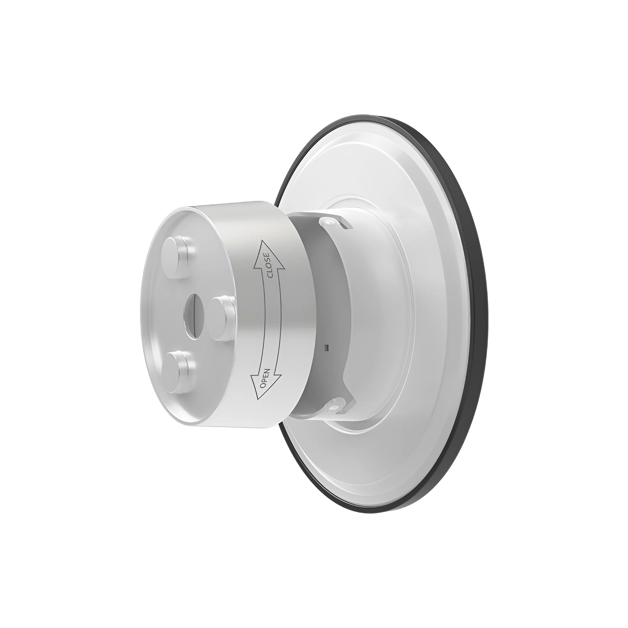 Braytron LED Wandleuchte Außen Rund Ø120 mm, 8W 760lm, IP65 Wasserdicht, 3CCT 3000K–6000K Einstellbar, Indirekte Designer Wandlampe Modern für Balkon, Terrasse, Flur, Bad, Schwarz – Ansicht 5