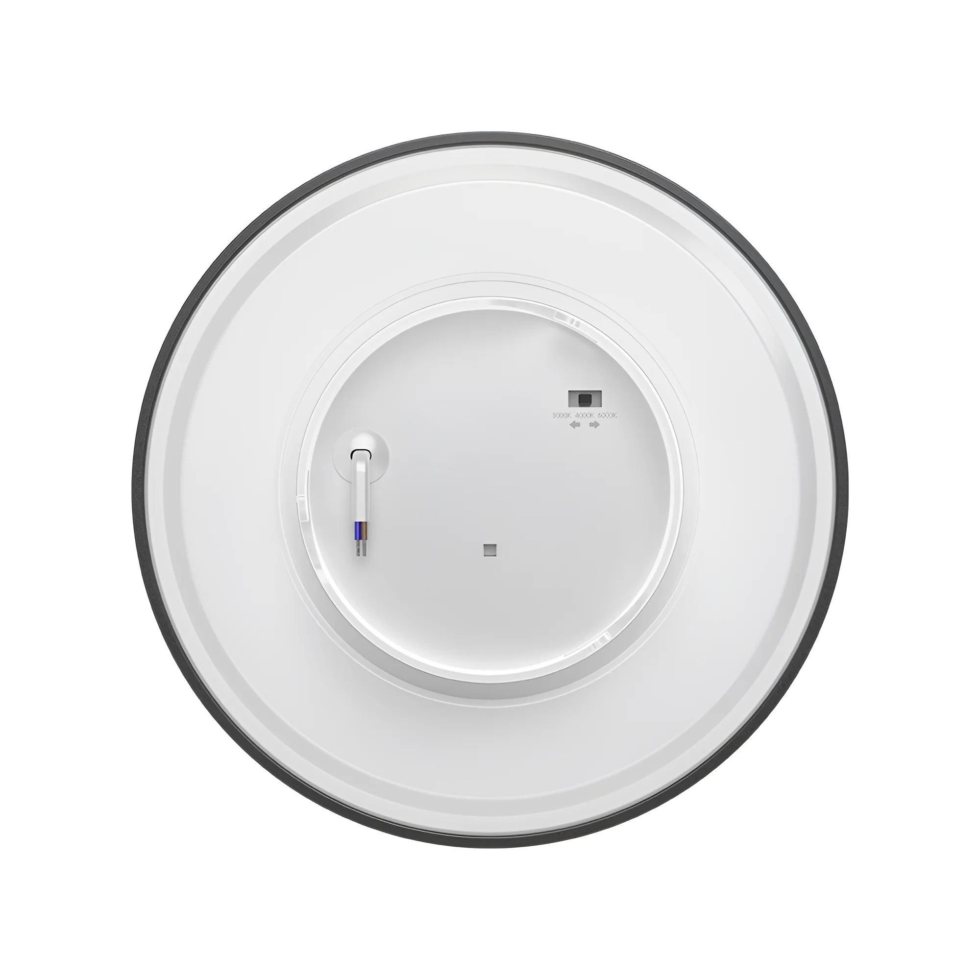 Braytron LED Wandleuchte Deckenleuchte Rund Ø180 mm 10W 950lm IP65 mit 3CCT (3000K–6000K), indirekte Designer Wandlampe für Balkon, Terrasse, Flur & Bad, Schwarz (Schwarz, 10, Watt) – Ansicht 4