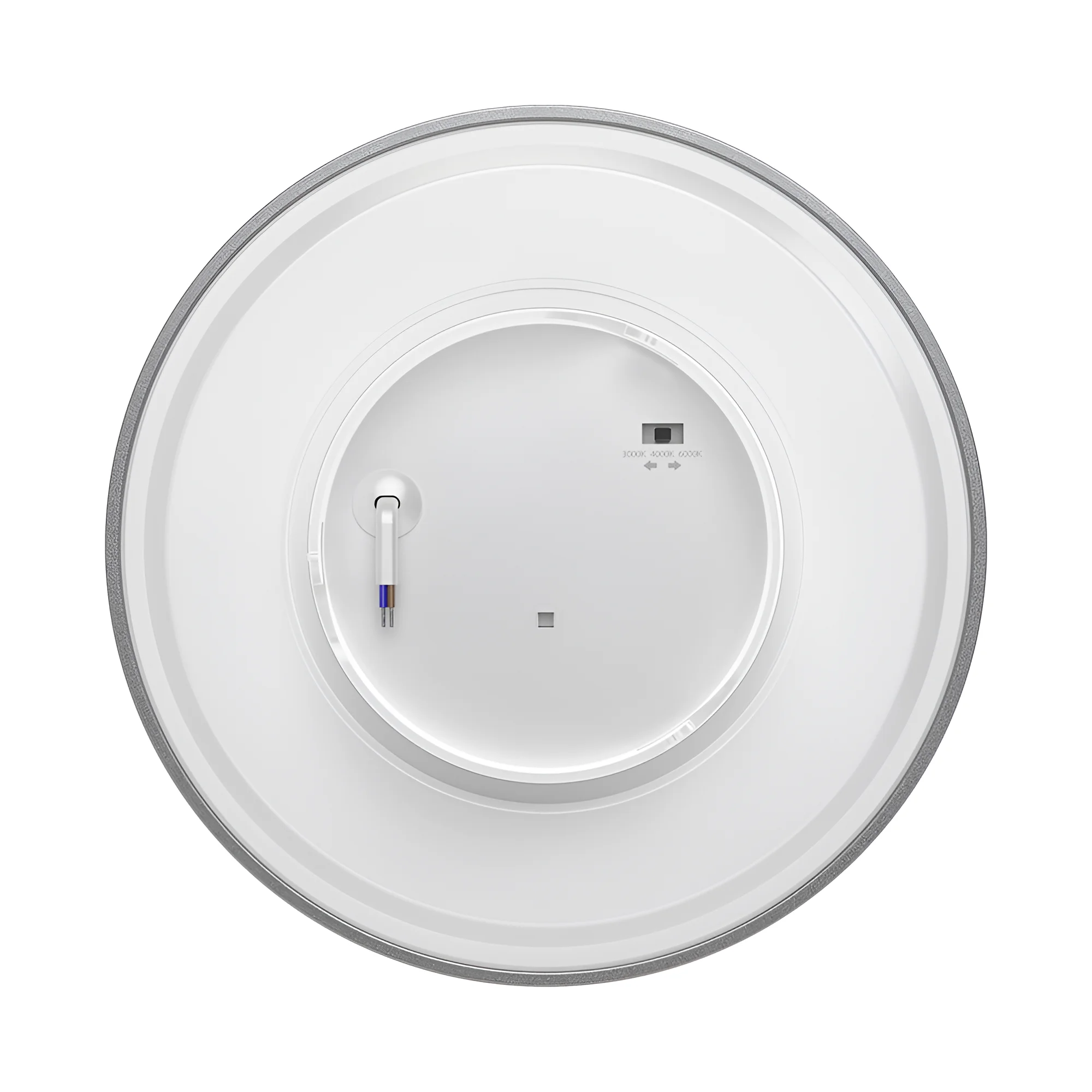 Braytron LED Wandleuchte Grau Rund Ø220 mm – 12W 1160lm IP65 Außenwandleuchte mit 3CCT (3000K/4000K/6000K), indirekte Designer Wandlampe für Balkon, Terrasse, Flur & Bad – Ansicht 4