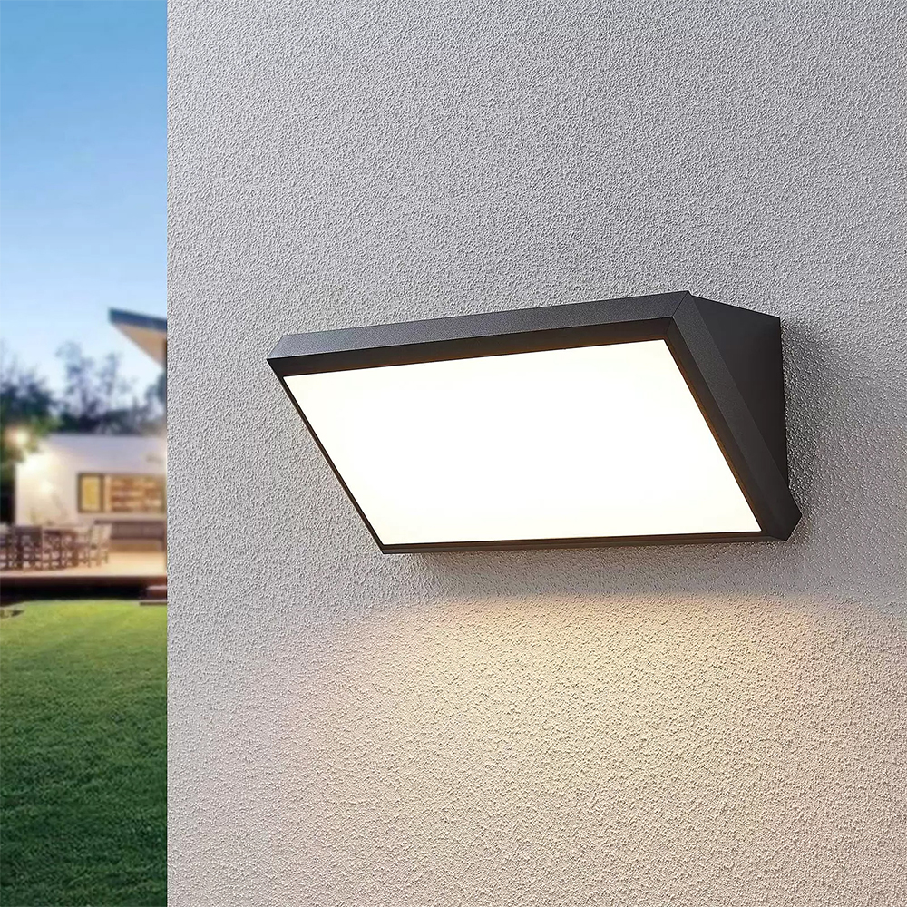 Braytron LED Strahler Außen 20W, 2000 Lumen, Warmweiß, Neutralweiß, Kaltweiß 3IN1, IP65 wasserdicht, Fluter Flutlicht Außenstrahler (Dark Grey) – Ansicht 2