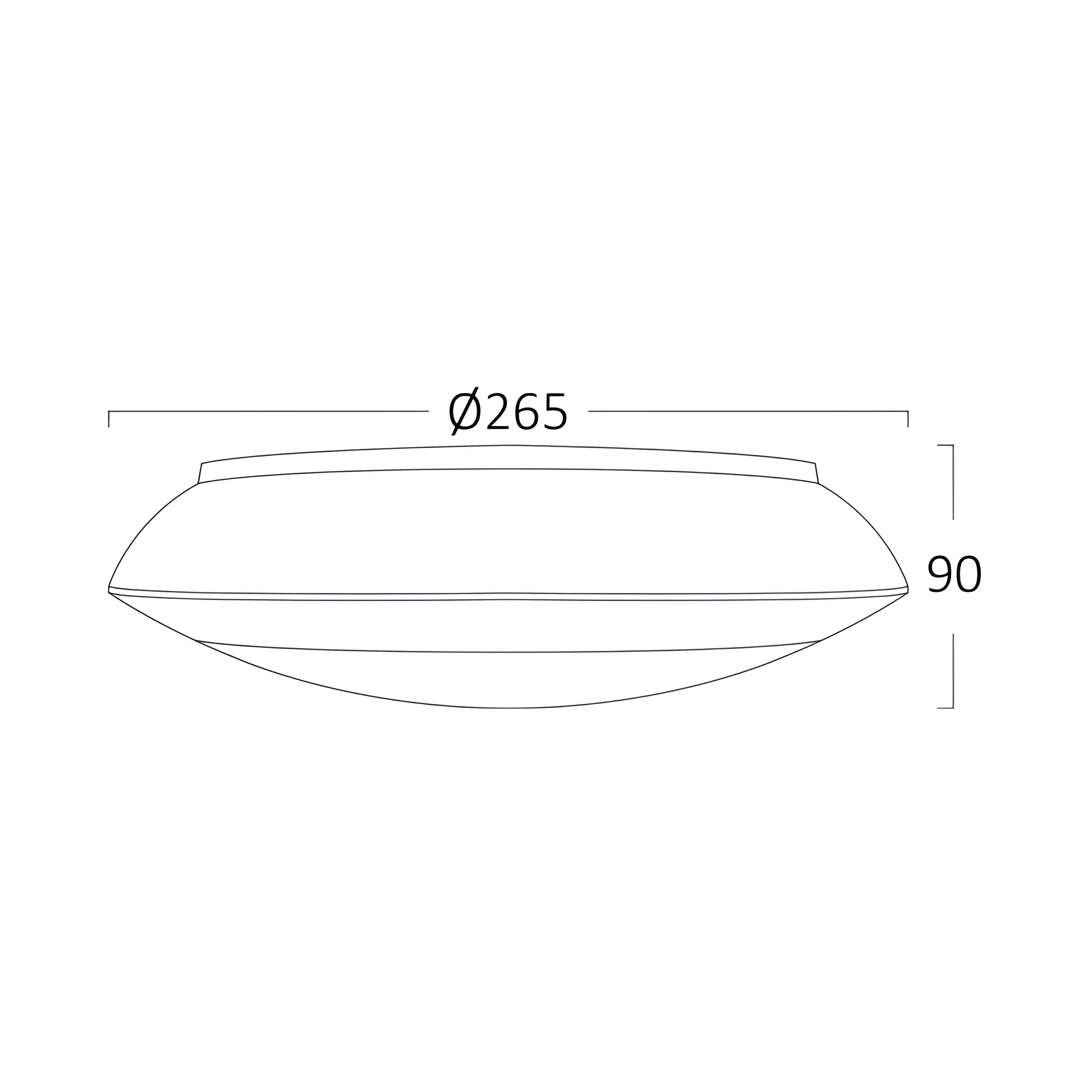 Braytron Außen Deckenleuchte IP65 Ø265mm Weiß – E27 Fassung max.23W – Runde Feuchtraumlampe mit Bewegungsmelder (Microwave Sensor) für Bad, Keller, Garage & Balkon – Ansicht 2