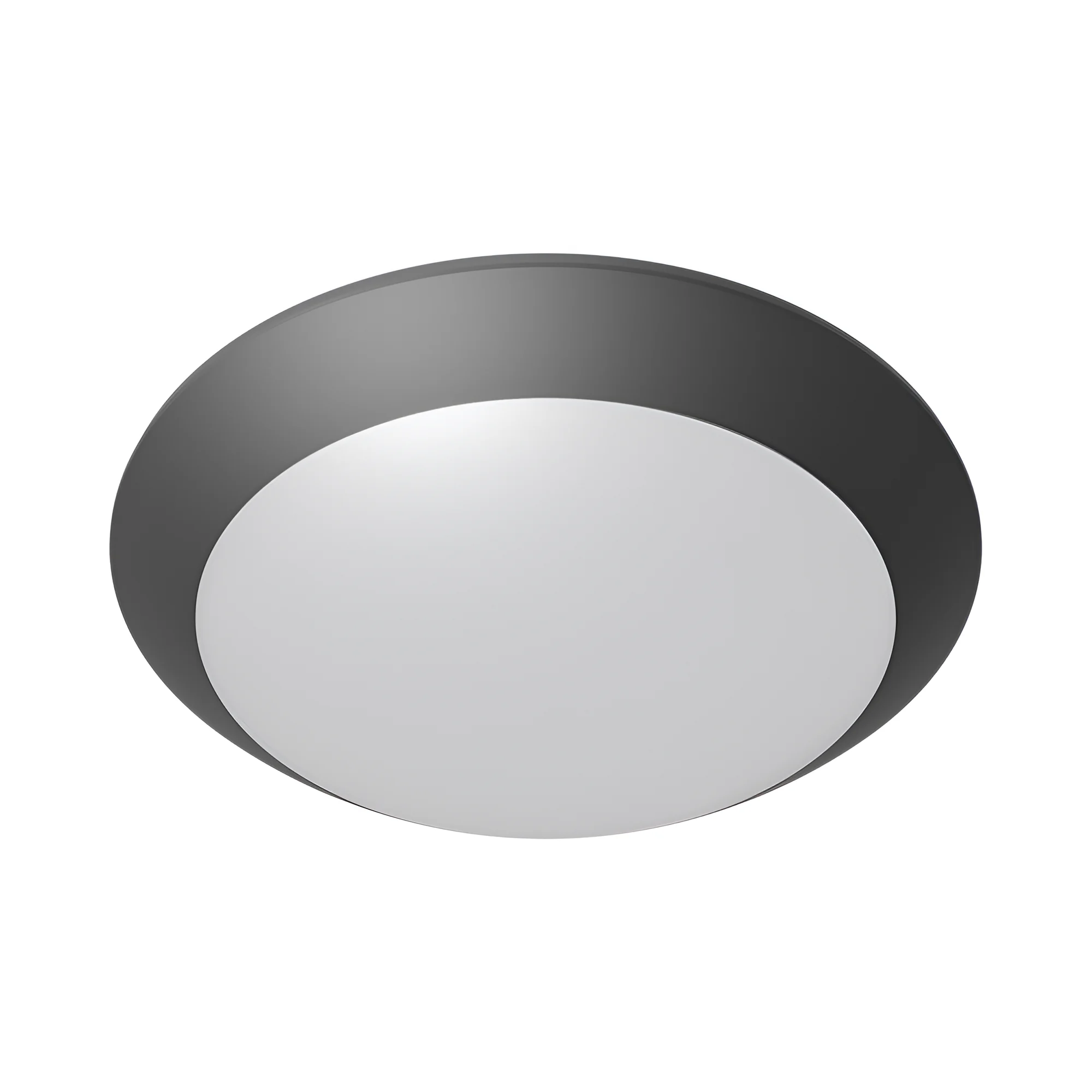 Plafonnier extérieur LED E27 gris détecteur IP65 – NAPOLI D270 | Allumage auto – BG37-30712