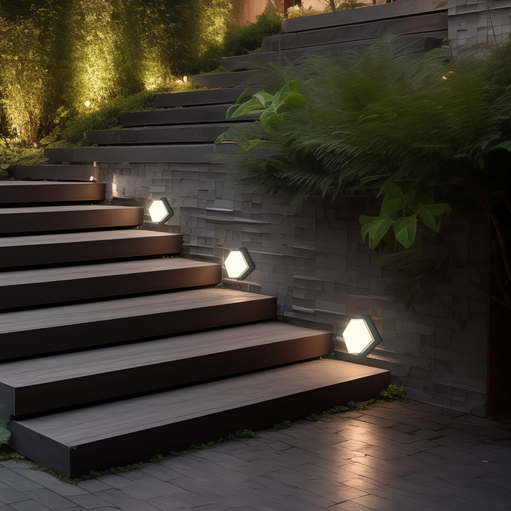Braytron LED Eckige Wandleuchte Außen 15W IP65 Warmweiß 3000K – Wetterfeste Wandlampe Deckenlampe für Eingang, Treppenhaus, Balkon, Fassade – 1450lm, 120° Abstrahlwinkel, langlebig & energiesparend – Ansicht 2