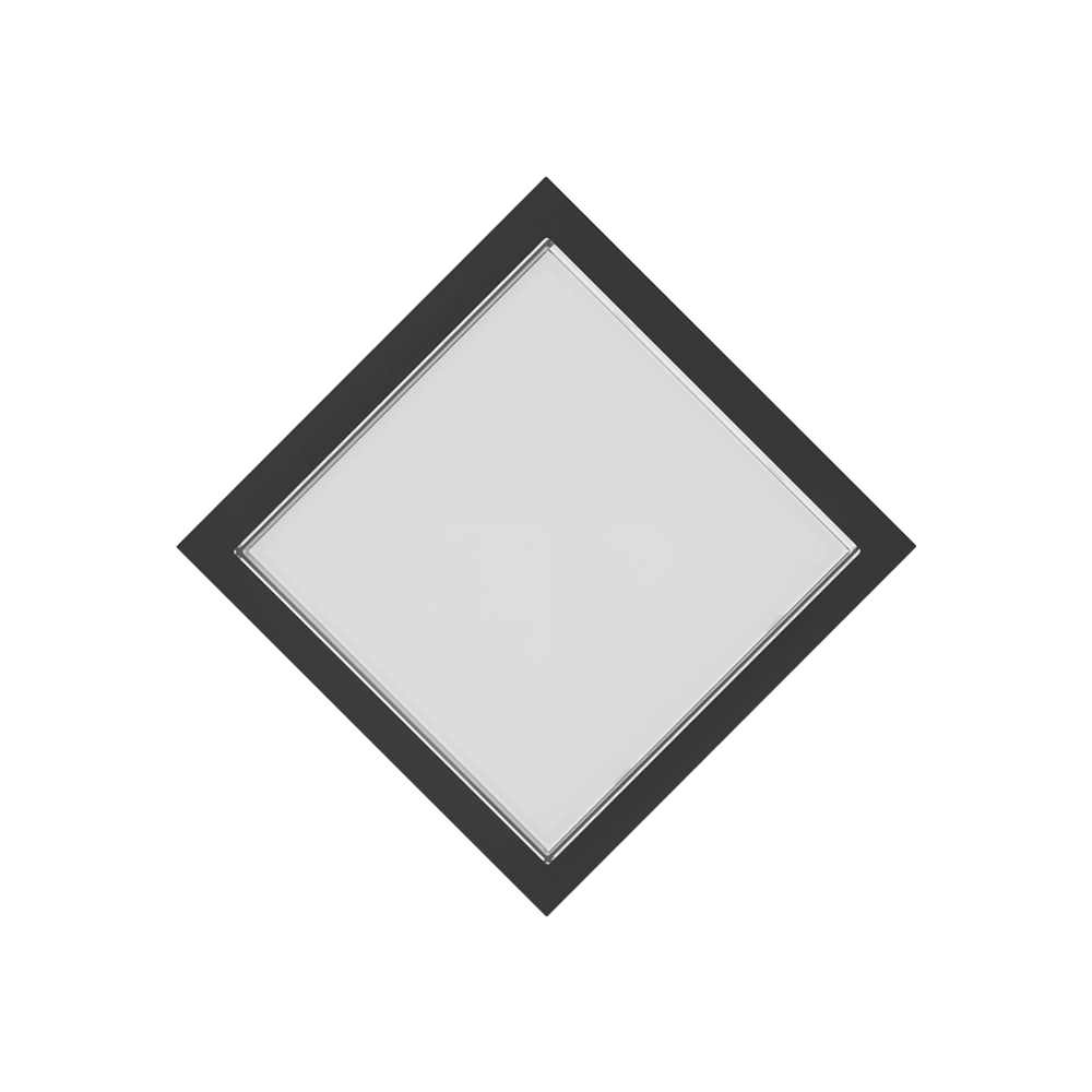 Braytron LED Eckige Wandleuchte Außen 15W IP65 Warmweiß 3000K – Wetterfeste Wandlampe Deckenlampe für Eingang, Treppenhaus, Balkon, Fassade – 1450lm, 120° Abstrahlwinkel, langlebig & energiesparend – Ansicht 4