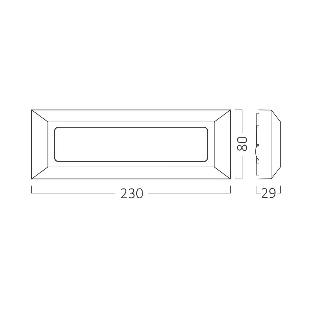 Braytron LED Wandleuchte Außen IP65 3W 3CCT (3000K/4000K/6500K) – Direkt oder Indirekt – Stufenleuchte Treppenbeleuchtung Wandlampe Außenbereich Schwarz Weiß Grau – 180lm (Grau, dirket) – Ansicht 6