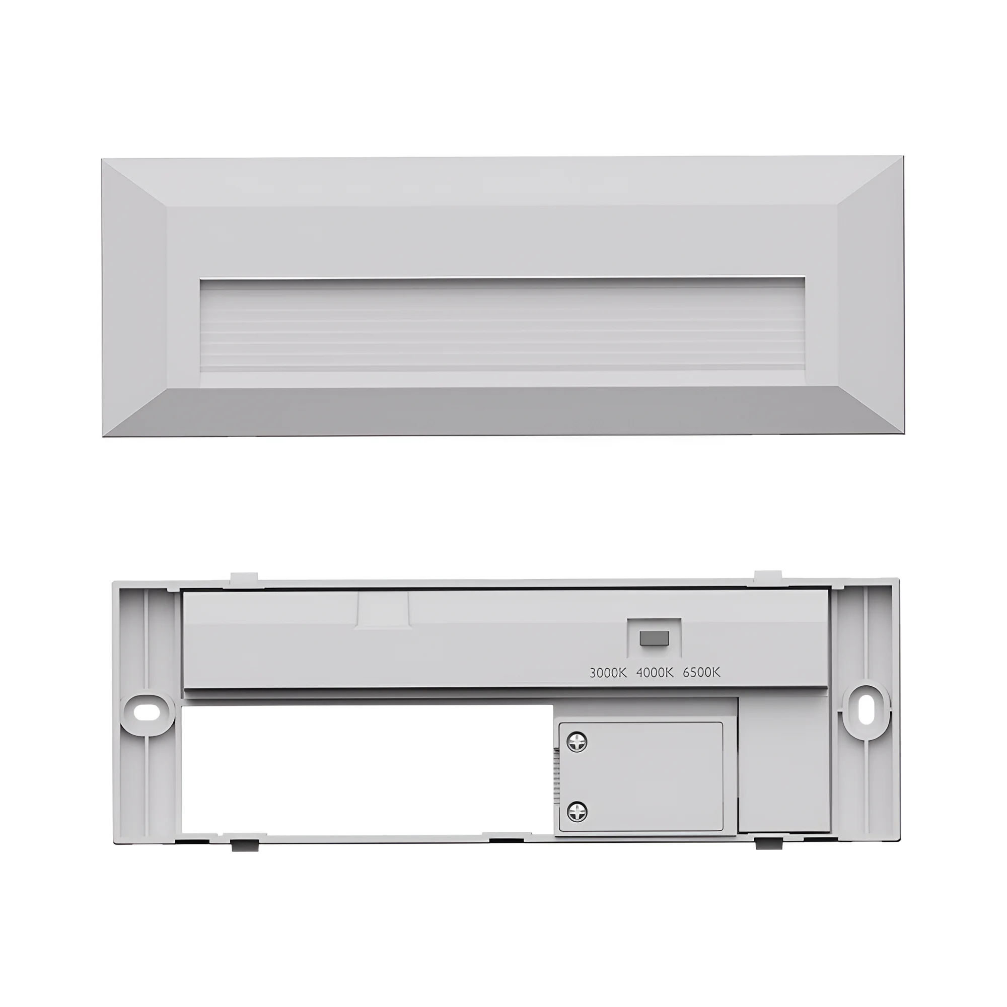 Braytron LED Wandleuchte Außen IP65 3W 3CCT (3000K/4000K/6500K) – Direkt oder Indirekt – Stufenleuchte Treppenbeleuchtung Wandlampe Außenbereich Schwarz Weiß Grau – 180lm (Weiß, Indirket) – Ansicht 6