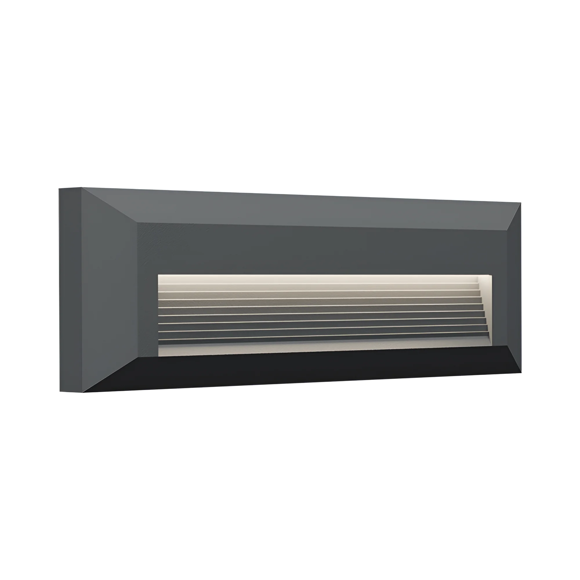 Braytron LED Wandleuchte Außen IP65 3W 3CCT (3000K/4000K/6500K) – Direkt oder Indirekt – Stufenleuchte Treppenbeleuchtung Wandlampe Außenbereich Schwarz Weiß Grau – 180lm (Grau, Indirket) – Ansicht 5