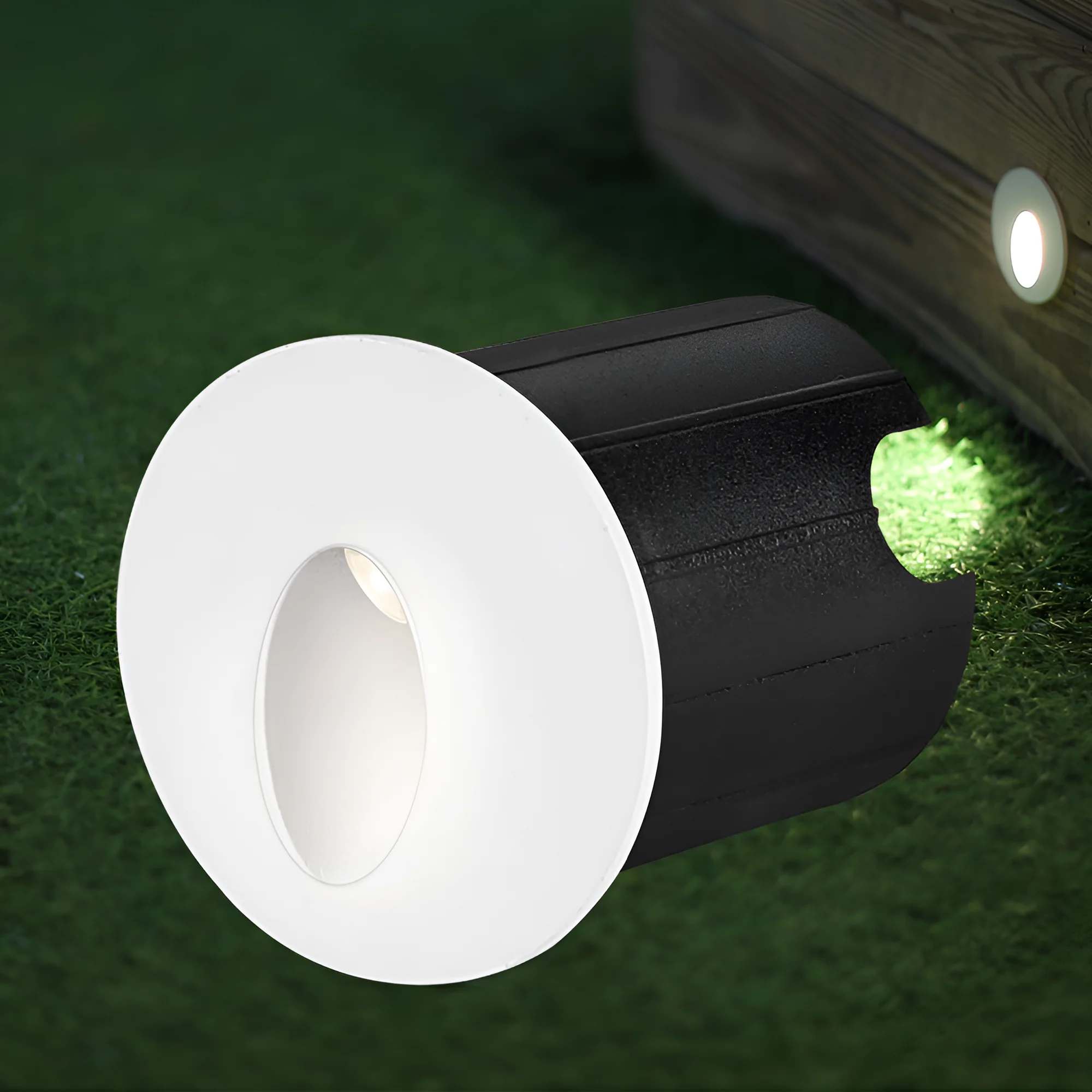 Braytron LED Strahler Außen 2W, 240 Lumen, Warmweiß 3000K, IP65 wasserdicht, Fluter Flutlicht Außenstrahler (Weiß) – Ansicht 2