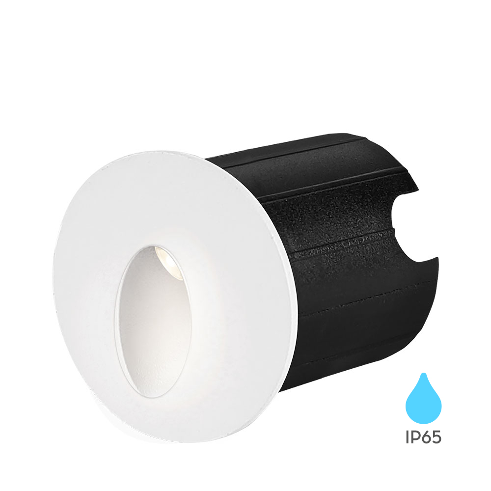 LED ZIDNA SVETILJKA OKRUGLA 2W BELI 3000K IP65