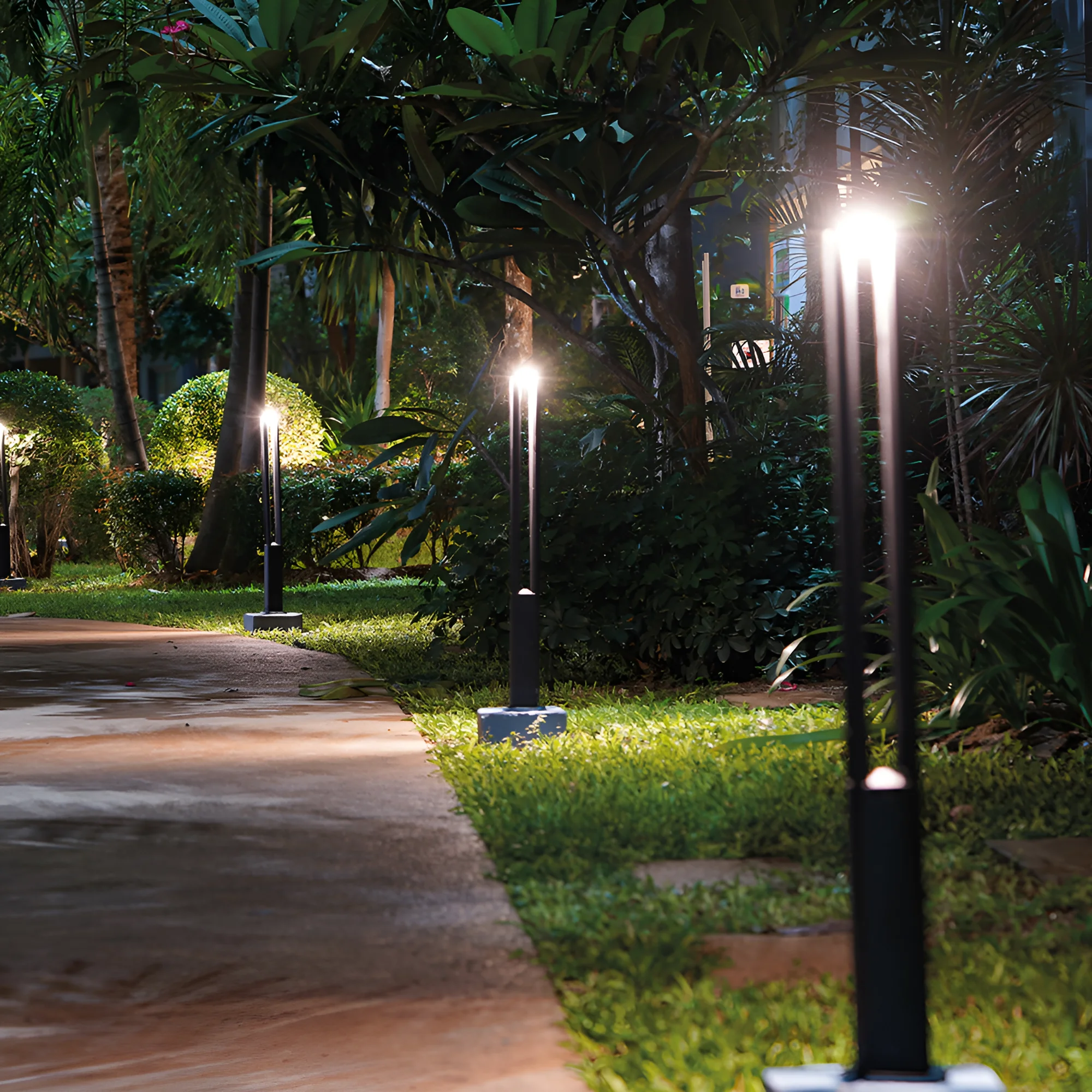 Braytron LED Strahler Außen 7W, 300 Lumen, Warmweiß 3000K, IP54 wasserdicht, Fluter Flutlicht Außenstrahler (Grau) – Ansicht 2