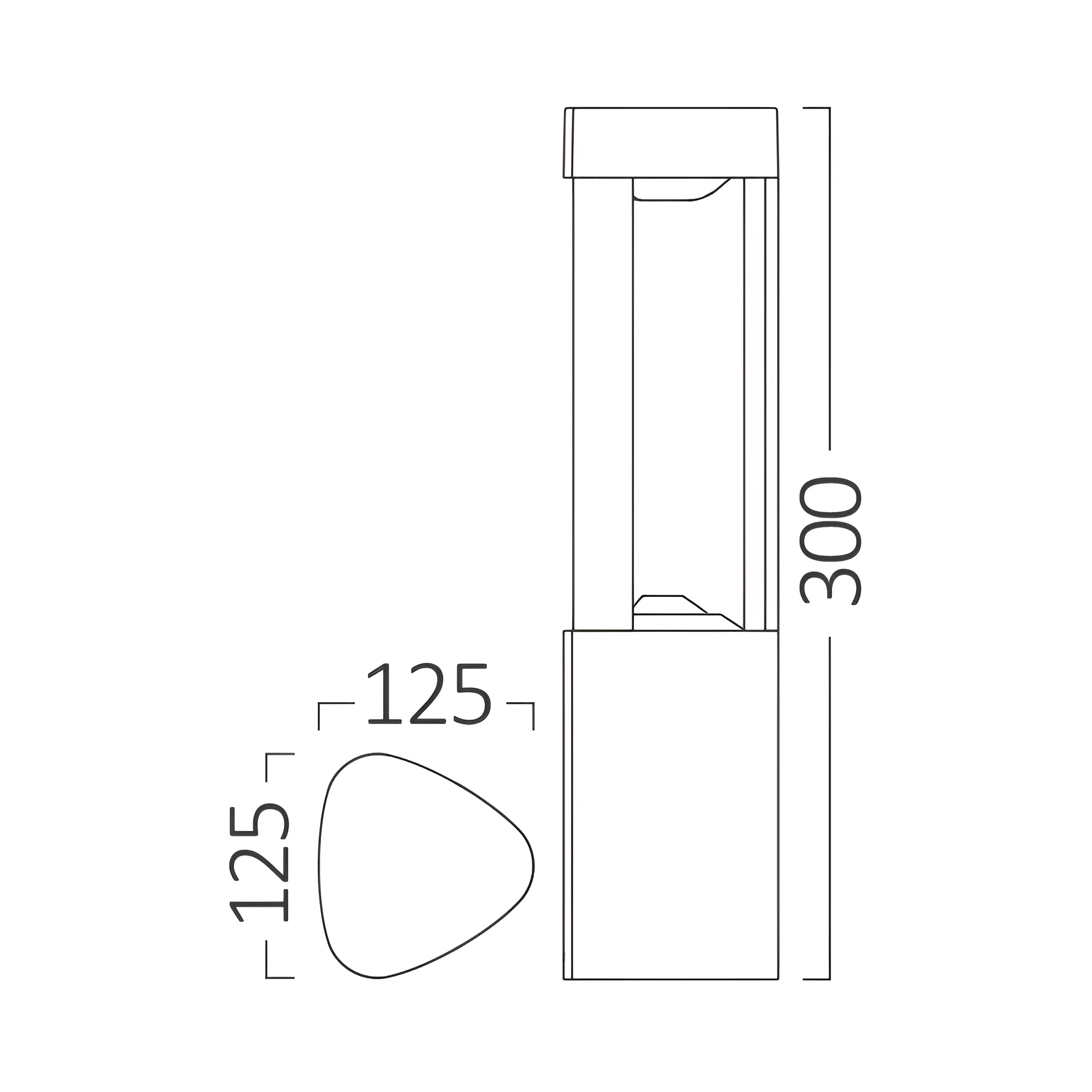 Braytron LED Strahler Außen 7W, 300 Lumen, Warmweiß 3000K, IP54 wasserdicht, Fluter Flutlicht Außenstrahler (Grau) – Ansicht 3