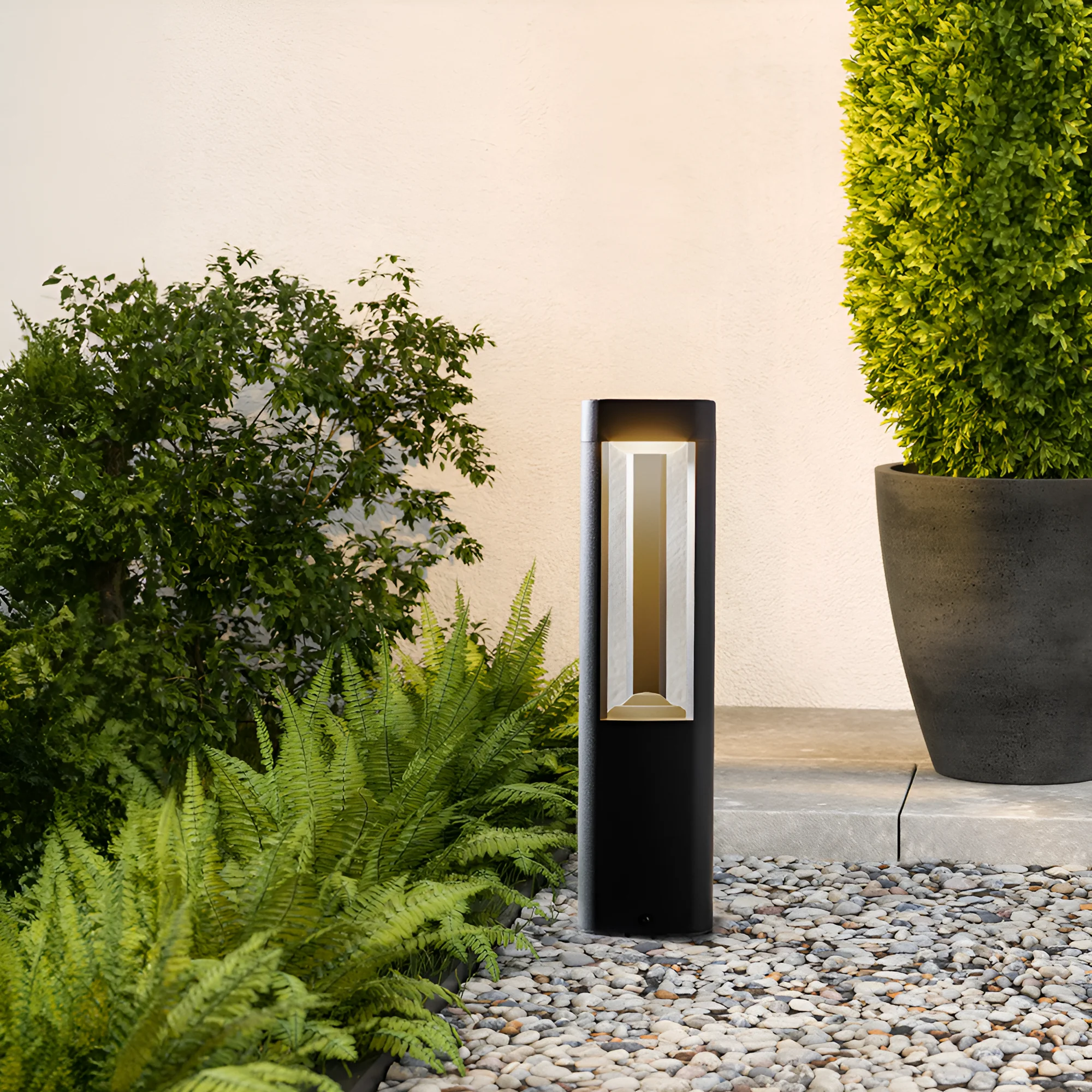 Braytron LED Strahler Außen 7W, 300 Lumen, Warmweiß 3000K, IP54 wasserdicht, Fluter Flutlicht Außenstrahler (Grau) – Ansicht 2