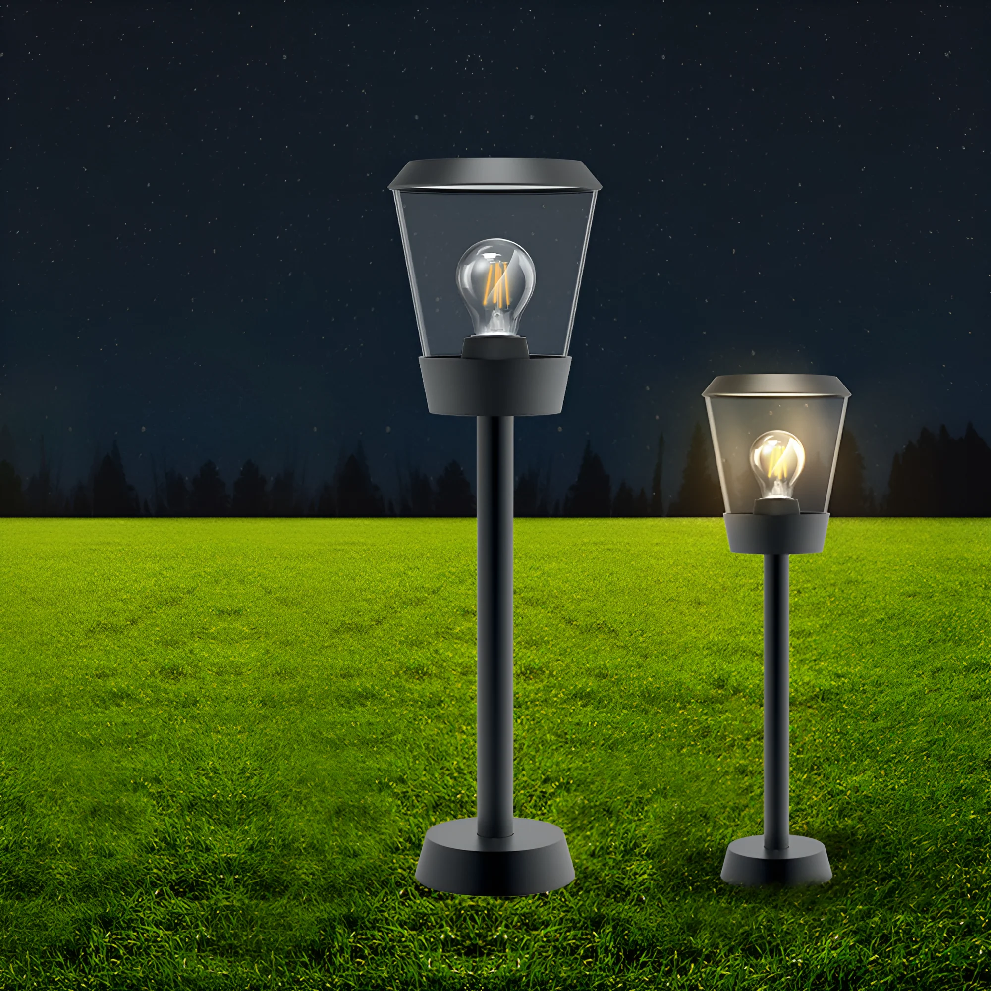 Braytron LED Strahler Außen Max 1x23W, IP54 wasserdicht, Fluter Flutlicht Außenstrahler (Grau) – Ansicht 2