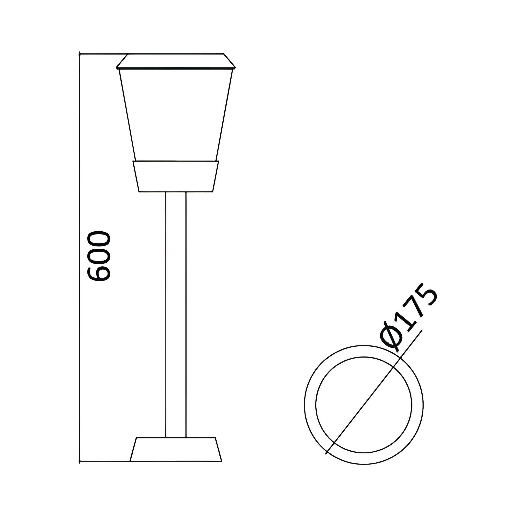 Braytron LED Strahler Außen Max 1x23W, IP54 wasserdicht, Fluter Flutlicht Außenstrahler (Grau) – Ansicht 3