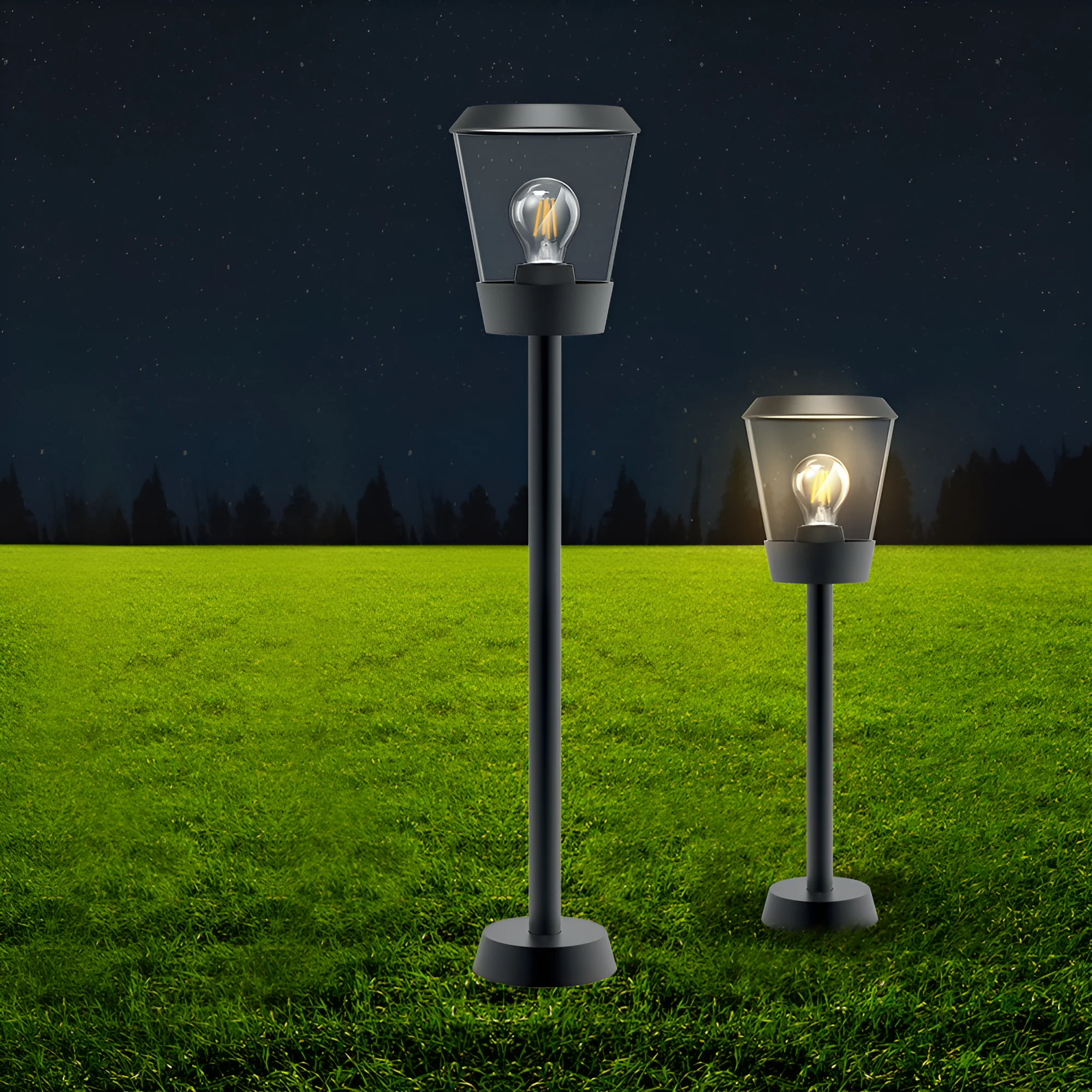Braytron LED Strahler Außen Max 1x23W, IP54 wasserdicht, Fluter Flutlicht Außenstrahler (Grau) – Ansicht 2