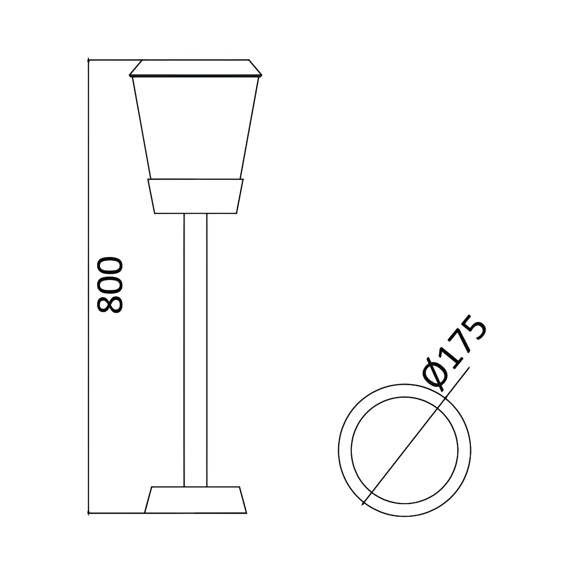Braytron LED Strahler Außen Max 1x23W, IP54 wasserdicht, Fluter Flutlicht Außenstrahler (Grau) – Ansicht 3