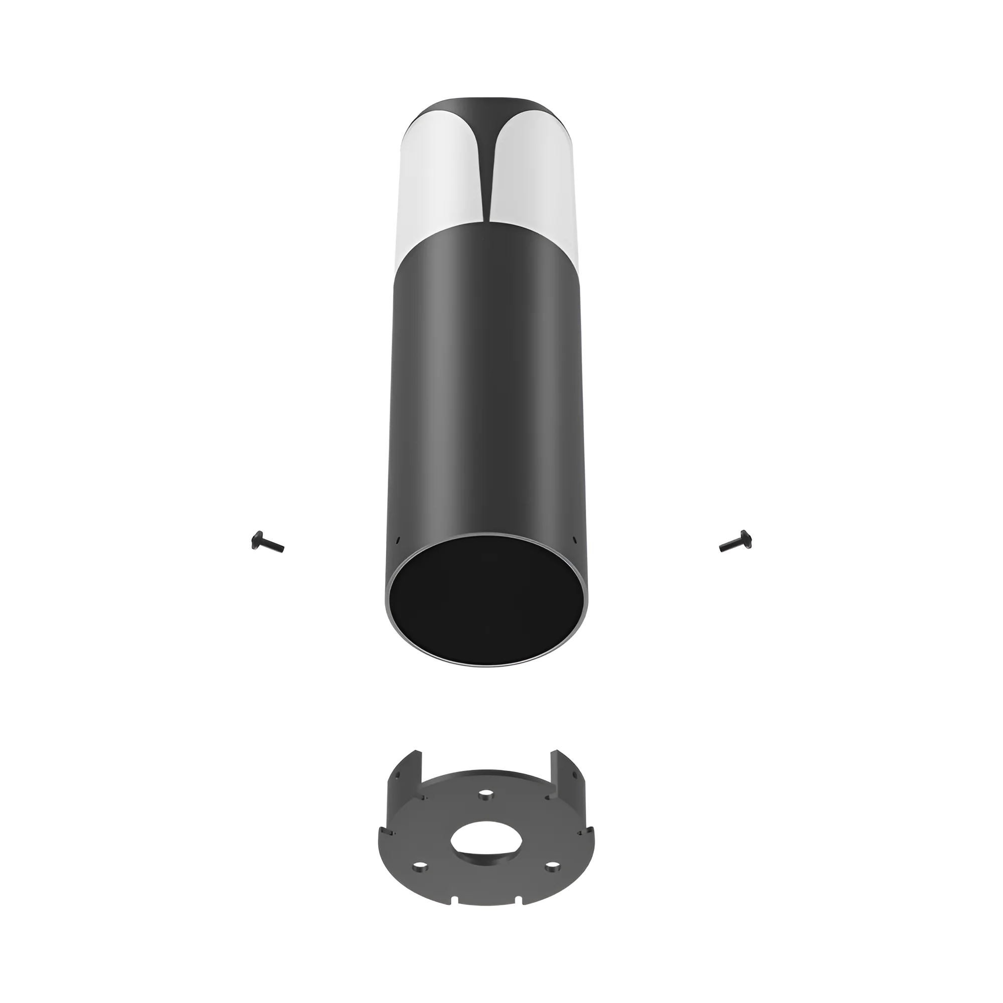 Braytron LED Strahler Außen Max.1x23W, IP44 wasserdicht, Fluter Flutlicht Außenstrahler (Grau) – Ansicht 5