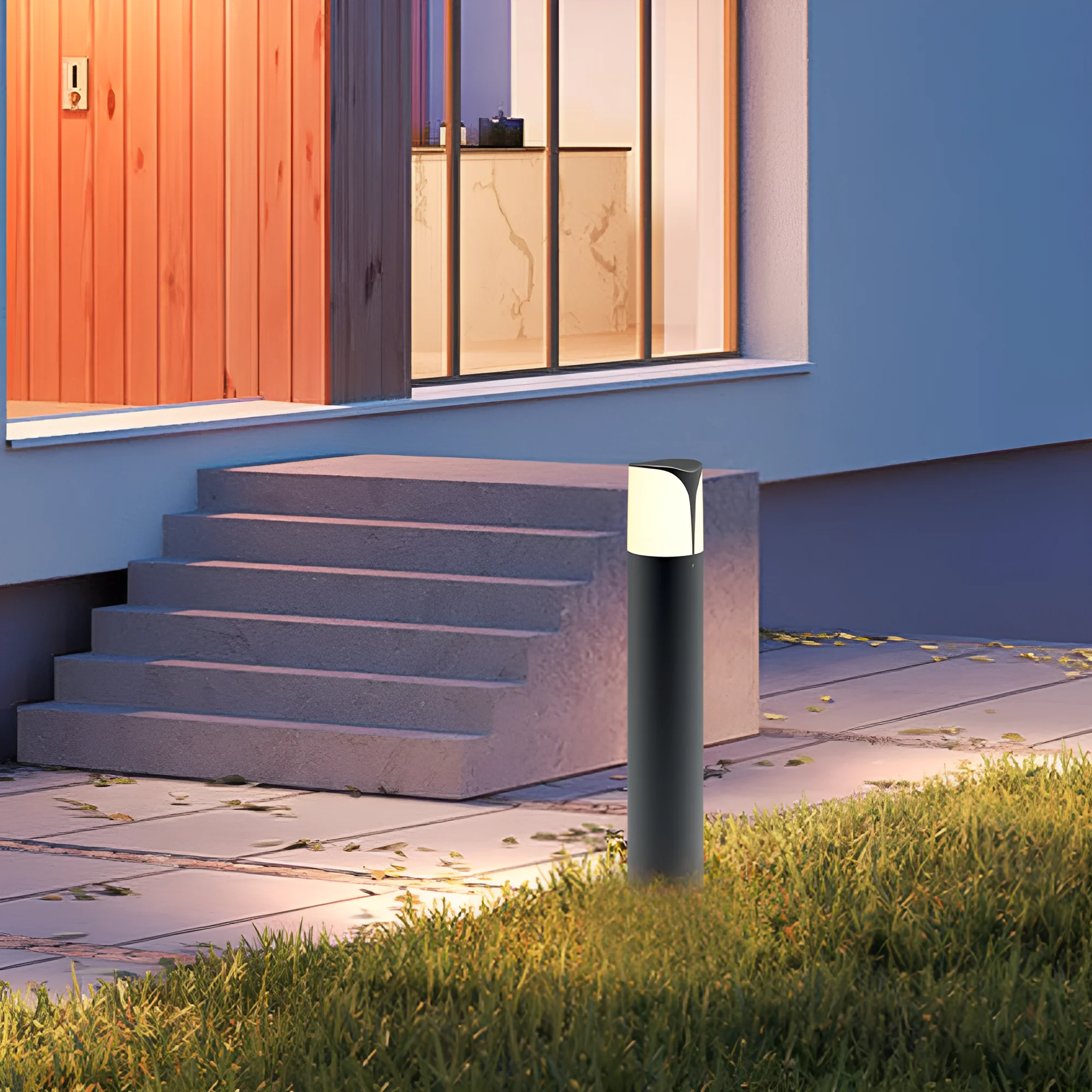 Braytron LED Strahler Außen Max.1x23W, IP44 wasserdicht, Fluter Flutlicht Außenstrahler (Grau) – Ansicht 2