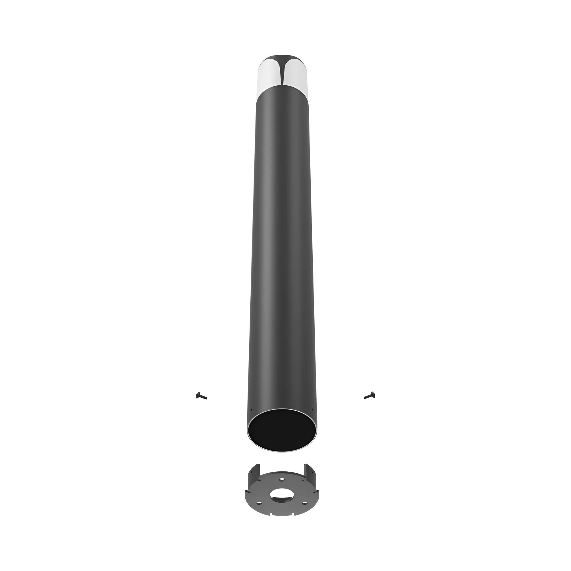 Braytron Milano LED Wegeleuchte Außen 80 cm – E27 Sockel, IP44, Aluminium Grau – Pollerleuchte Garten, Wegbeleuchtung, Außenlampe für Einfahrt, Hof & Terrasse ohne Leuchtmittel – Ansicht 5