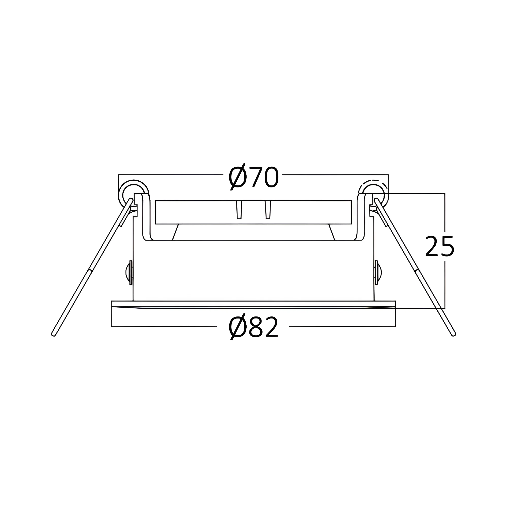 Braytron LED Deckenleuchte Max.1×35W, IP20 Deckenlampe für Wohnzimmer, Küche, Flur (Schwarz) – Ansicht 6