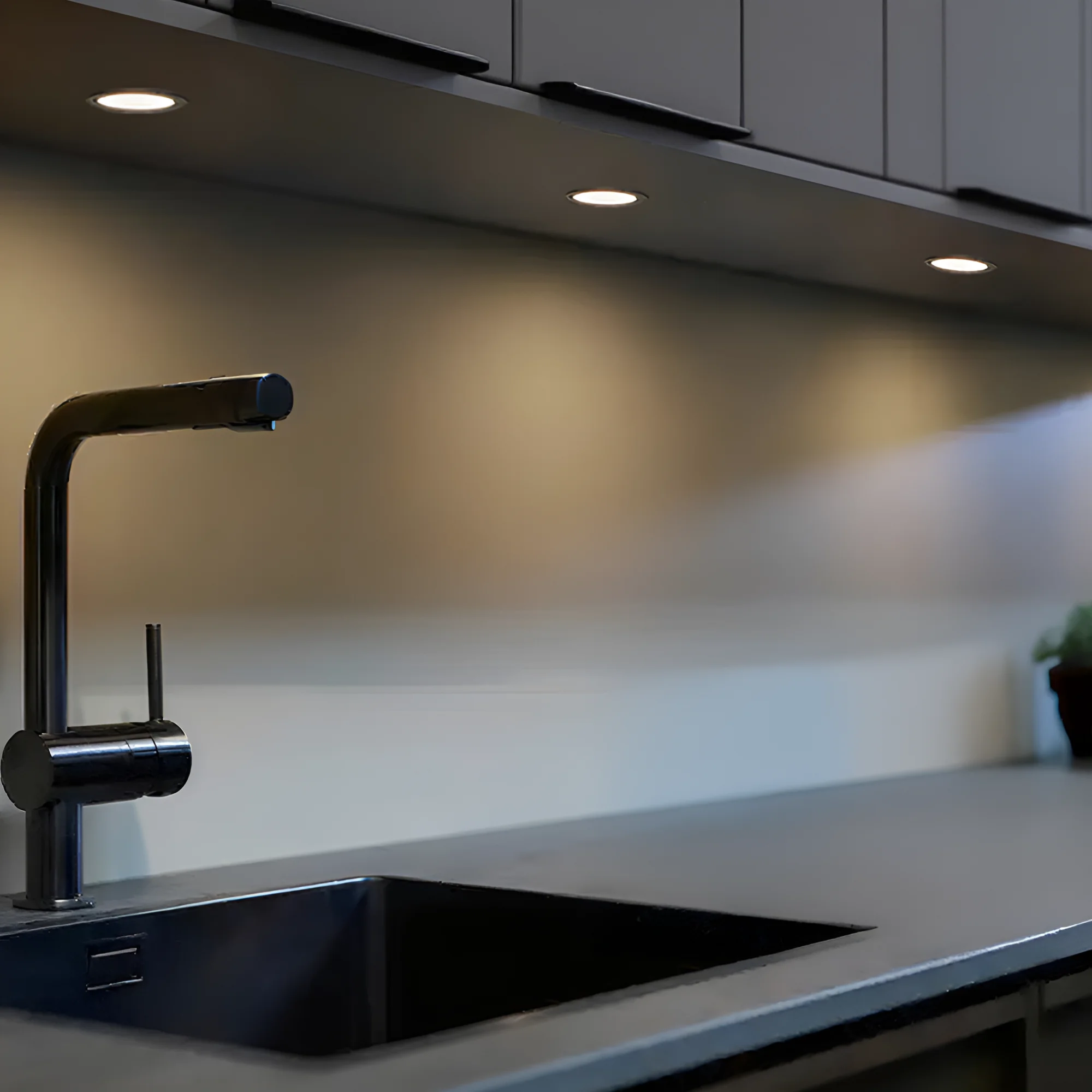 Braytron LED Deckenleuchte Max.1×35W, IP20 Deckenlampe für Wohnzimmer, Küche, Flur (Nickle) – Ansicht 2