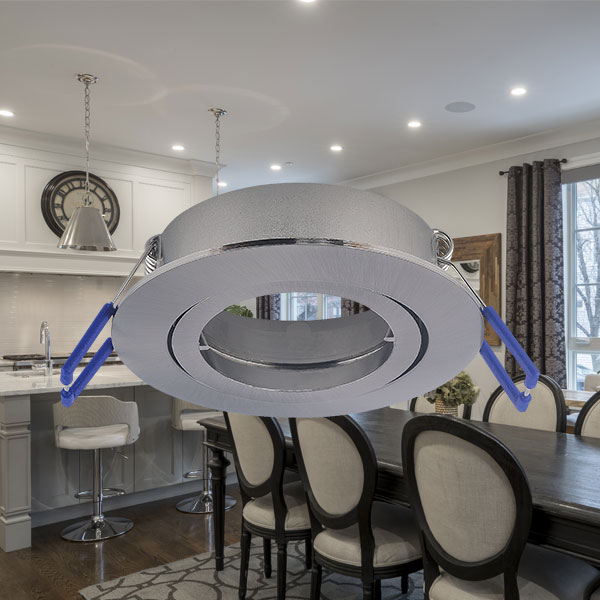 Braytron LED Deckenleuchte Max.1×35W, IP20 Deckenlampe für Wohnzimmer, Küche, Flur (Nickle) – Ansicht 2