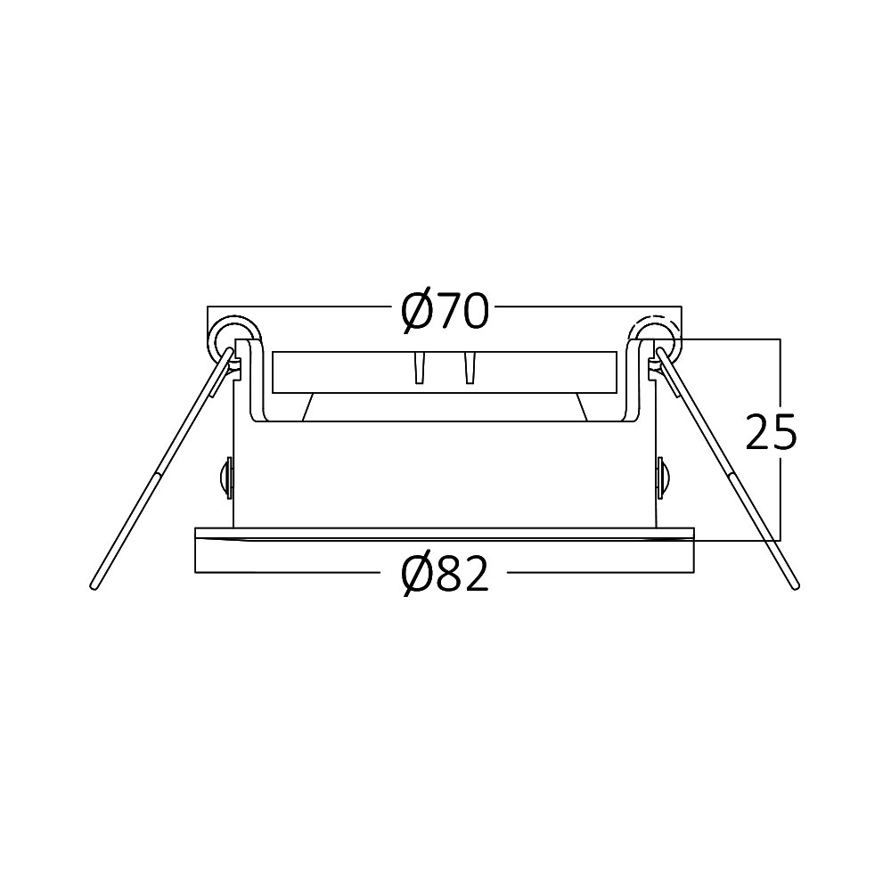 Braytron LED Deckenleuchte Max.1×35W, IP20 Deckenlampe für Wohnzimmer, Küche, Flur (Nickle) – Ansicht 6