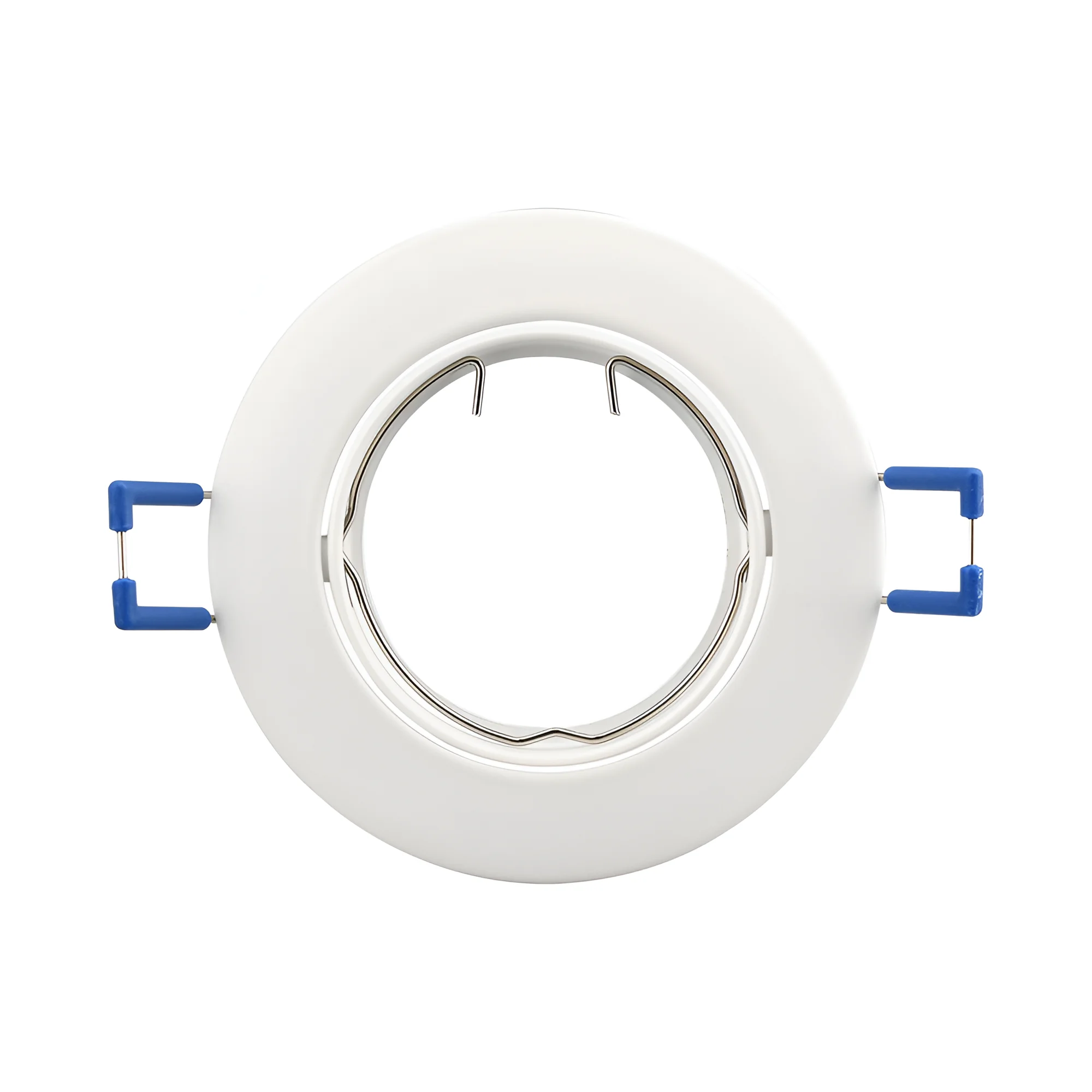 Braytron 3er Set Einbaustrahler GU10 – Einbaurahmen Rund für LED Spots, 230V inkl. GU10 Fassung, 30° schwenkbar, Deckenspot Einbauleuchte Ø68 mm Lochdurchmesser, Einbauspots für Trockenräume (Weiß) – Ansicht 5