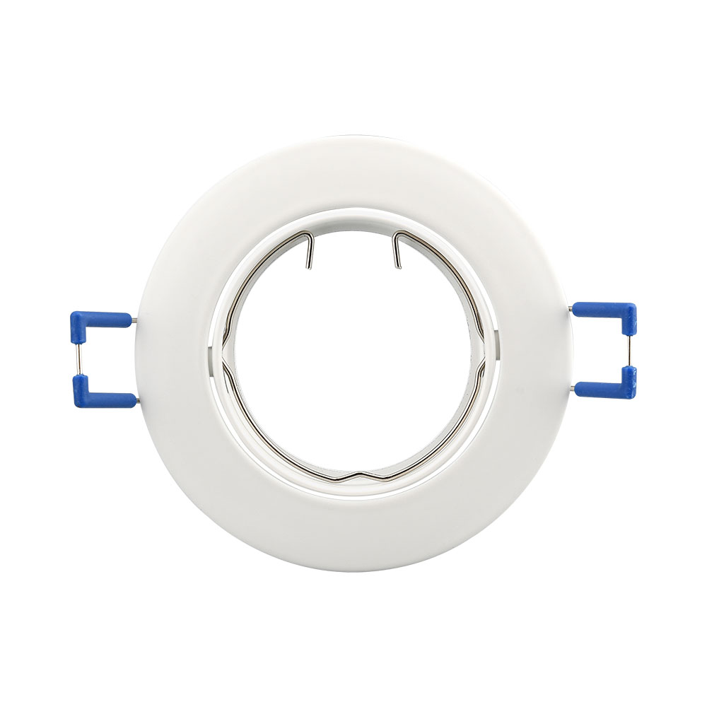 Braytron 3er Set Einbaustrahler GU10 – Einbaurahmen Rund für LED Spots, 230V inkl. GU10 Fassung, 30° schwenkbar, Deckenspot Einbauleuchte Ø68 mm Lochdurchmesser, Einbauspots für Trockenräume (Weiß) – Ansicht 5