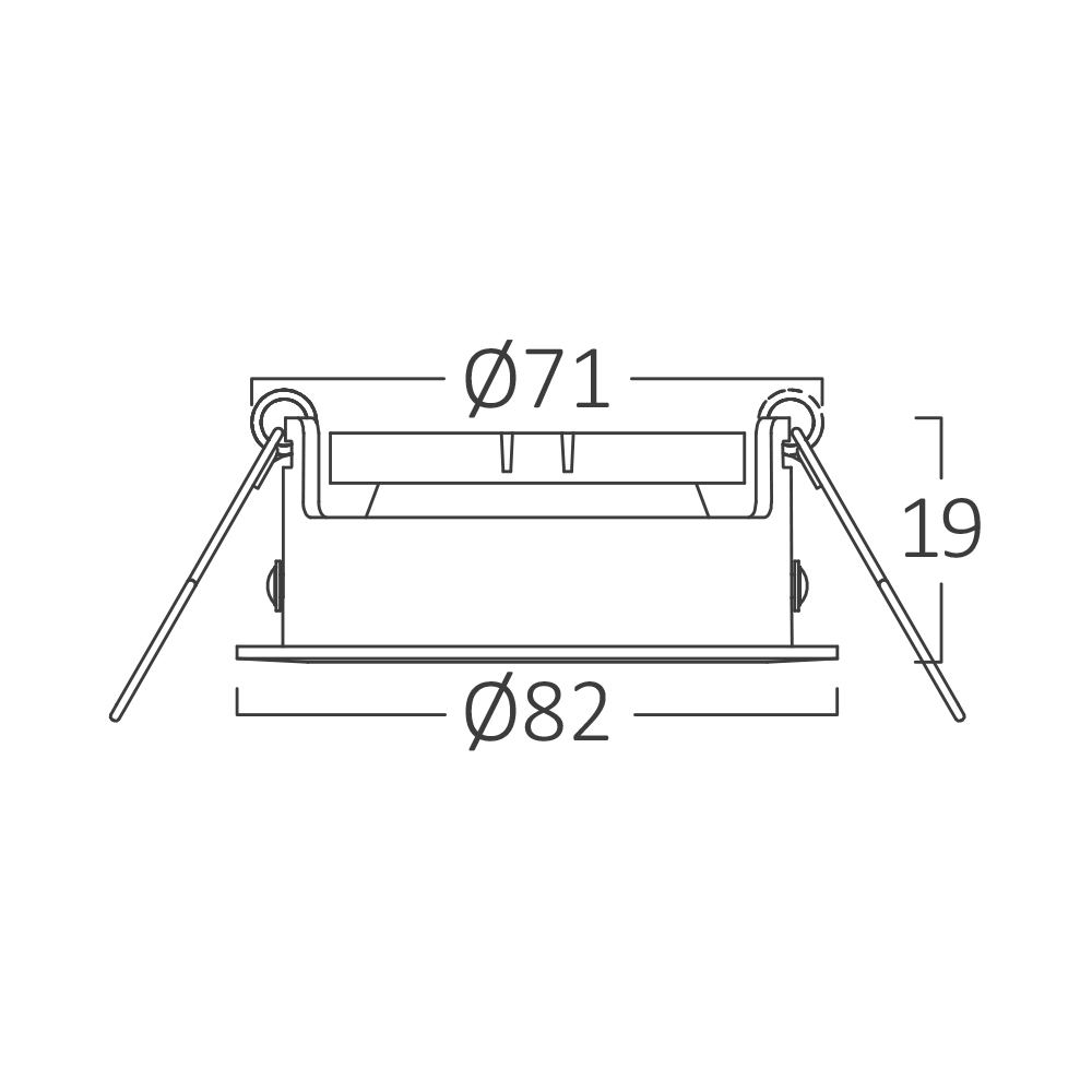 Braytron 3er Set Einbaustrahler GU10 – Einbaurahmen Rund für LED Spots, 230V inkl. GU10 Fassung, 30° schwenkbar, Deckenspot Einbauleuchte Ø68 mm Lochdurchmesser, Einbauspots für Trockenräume (Schwarz) – Ansicht 4