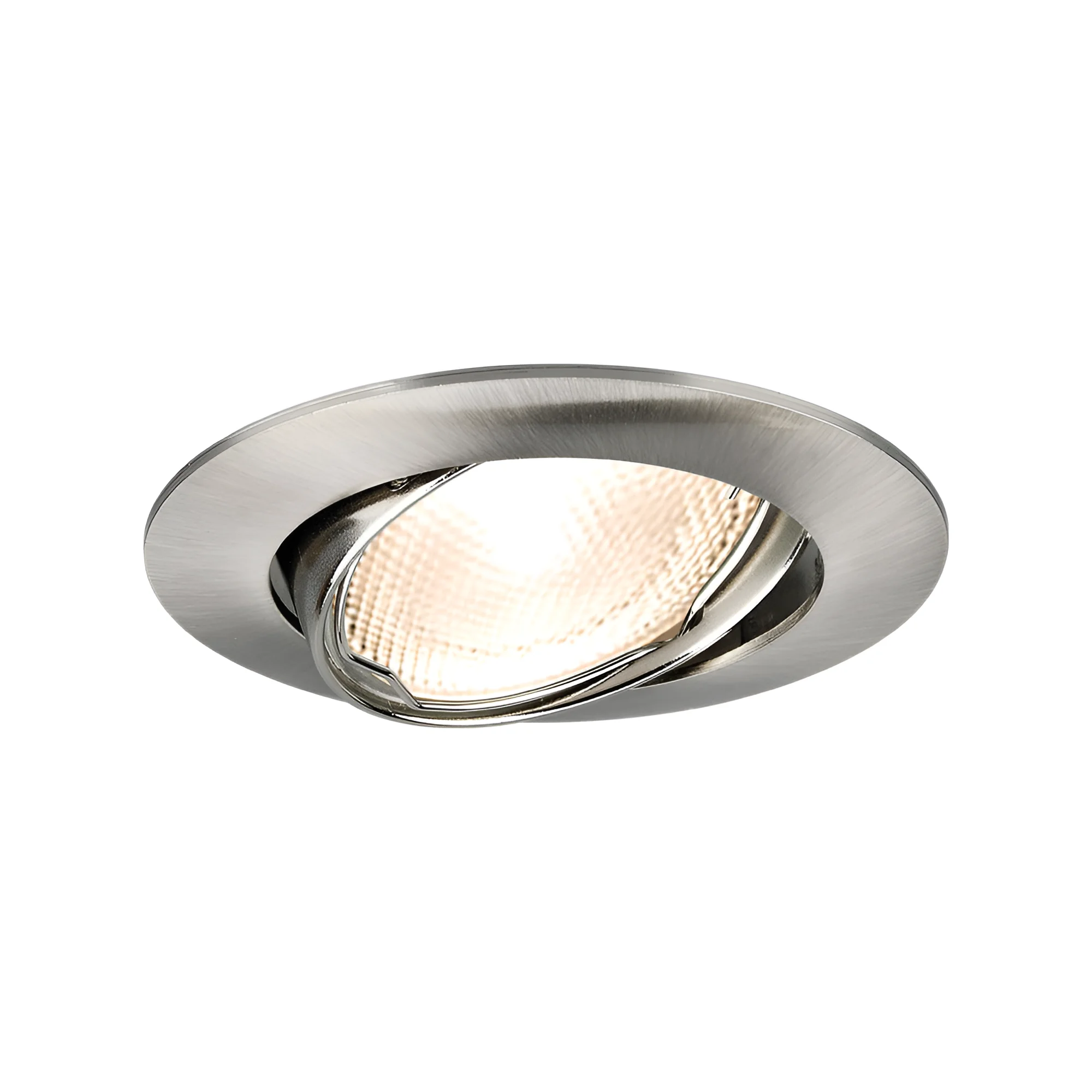 Spot encastrable LED GU10 nickel orientable – MITTO RA cadre rond – BH03-02074