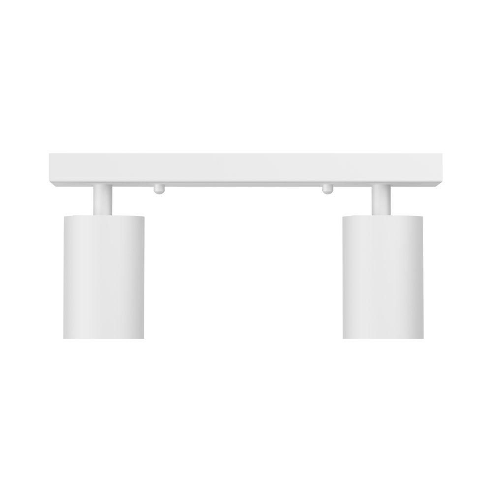 Braytron LED Deckenstrahler 2 Flammig GU10 – Schwenkbarer Deckenspot 350° Drehbar – Moderne Deckenleuchte in Weiß, Schwarz oder Gold – Spotlampe für Küche, Wohnzimmer & Schlafzimmer (weiß) – Ansicht 6