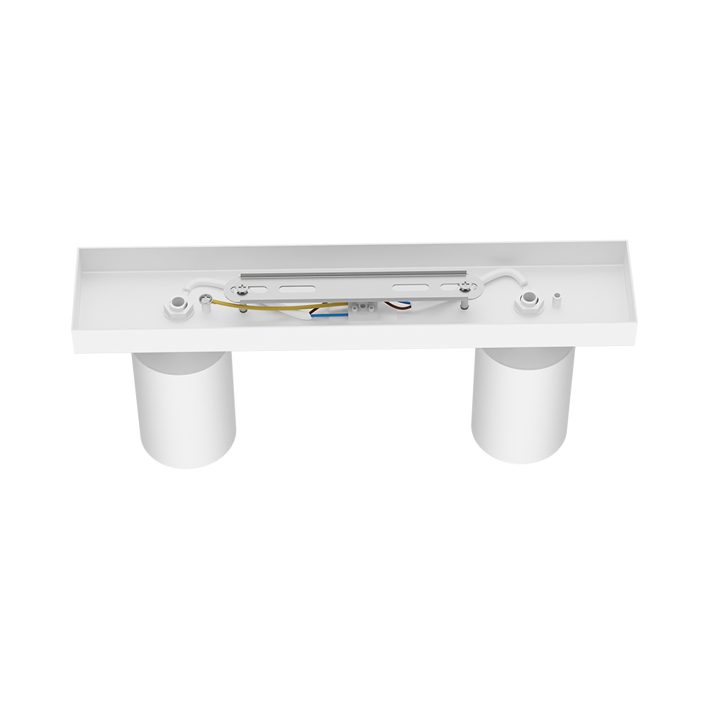 Braytron LED Deckenstrahler 2 Flammig GU10 – Schwenkbarer Deckenspot 350° Drehbar – Moderne Deckenleuchte in Weiß, Schwarz oder Gold – Spotlampe für Küche, Wohnzimmer & Schlafzimmer (weiß) – Ansicht 7