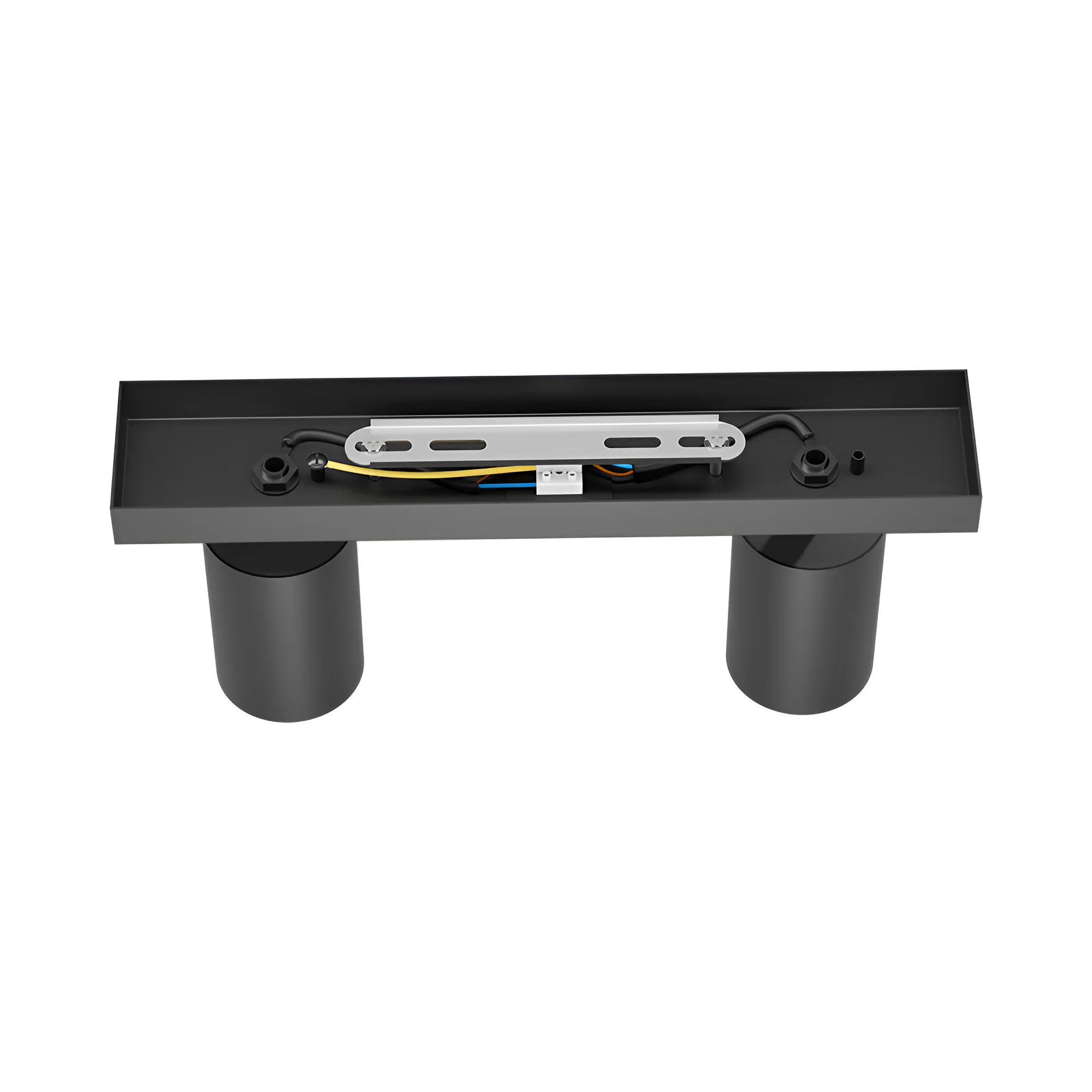 Braytron LED Deckenstrahler 2 Flammig GU10 – Schwenkbarer Deckenspot 350° Drehbar – Moderne Deckenleuchte in Weiß, Schwarz oder Gold – Spotlampe für Küche, Wohnzimmer & Schlafzimmer (schwarz) – Ansicht 5