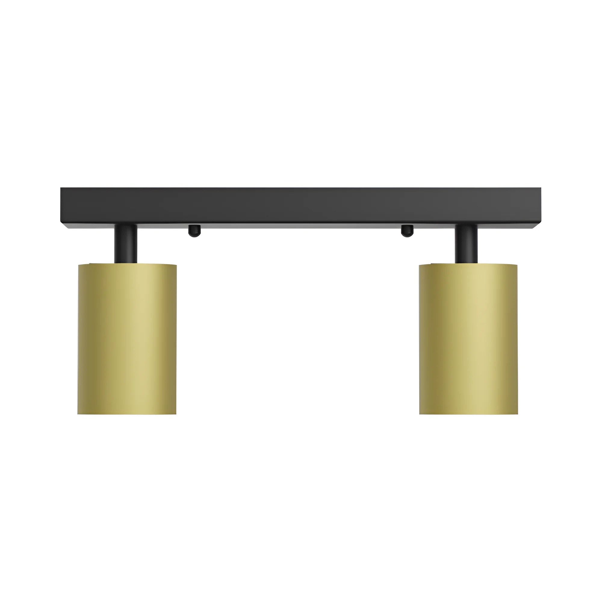 Braytron LED Deckenstrahler 2 Flammig GU10 – Schwenkbarer Deckenspot 350° Drehbar – Moderne Deckenleuchte in Weiß, Schwarz oder Gold – Spotlampe für Küche, Wohnzimmer & Schlafzimmer (gold) – Ansicht 5