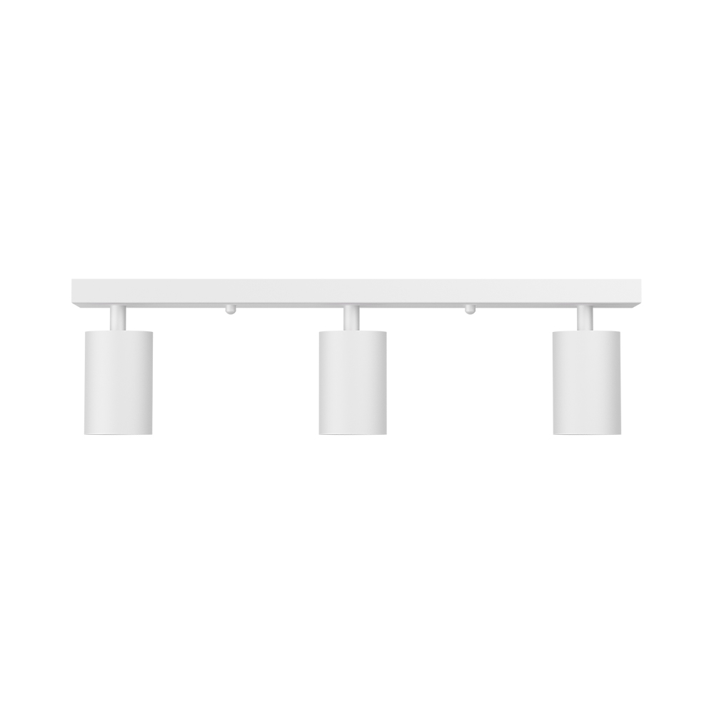 Braytron LED Deckenstrahler 3 Flammig GU10 – Schwenkbarer Deckenspot 350° Drehbar – Moderne Deckenleuchte in Weiß, Schwarz oder Gold – Spotbalken für Küche, Wohnzimmer & Flur (weiß) – Ansicht 5