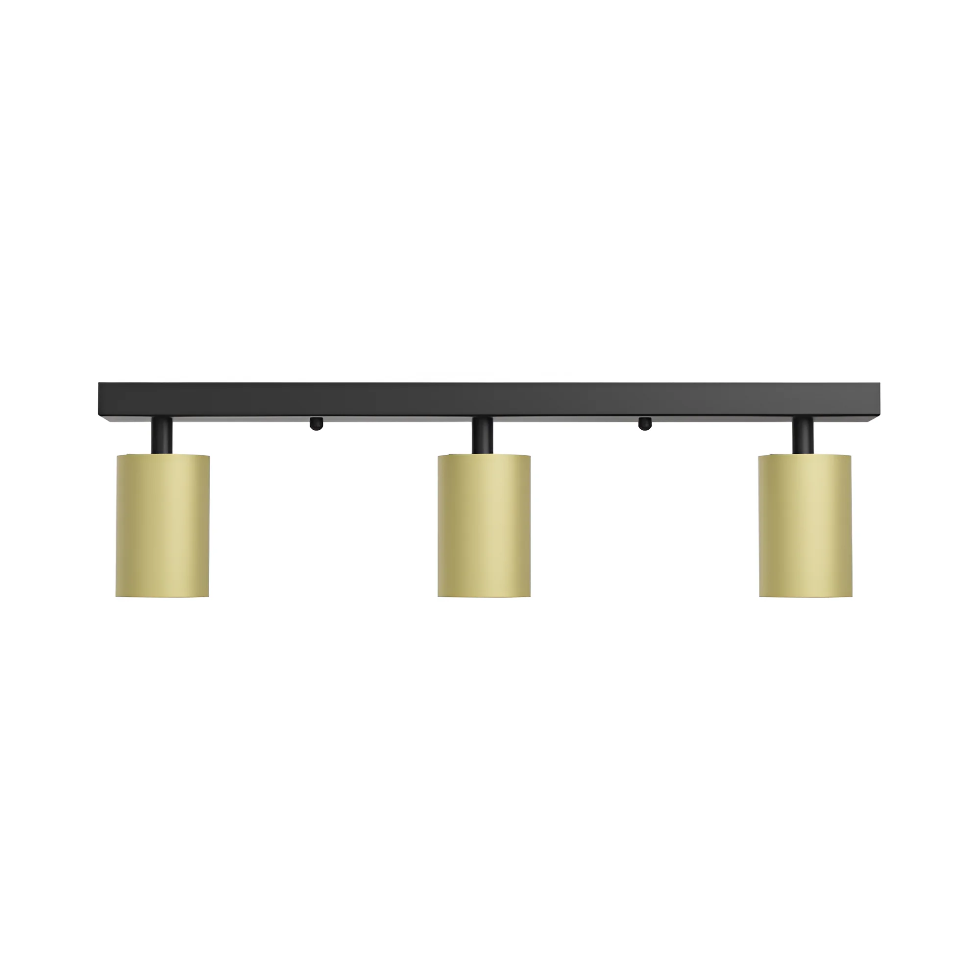 Braytron LED Deckenstrahler 3 Flammig GU10 – Schwenkbarer Deckenspot 350° Drehbar – Moderne Deckenleuchte in Weiß, Schwarz oder Gold – Spotbalken für Küche, Wohnzimmer & Flur (gold) – Ansicht 5